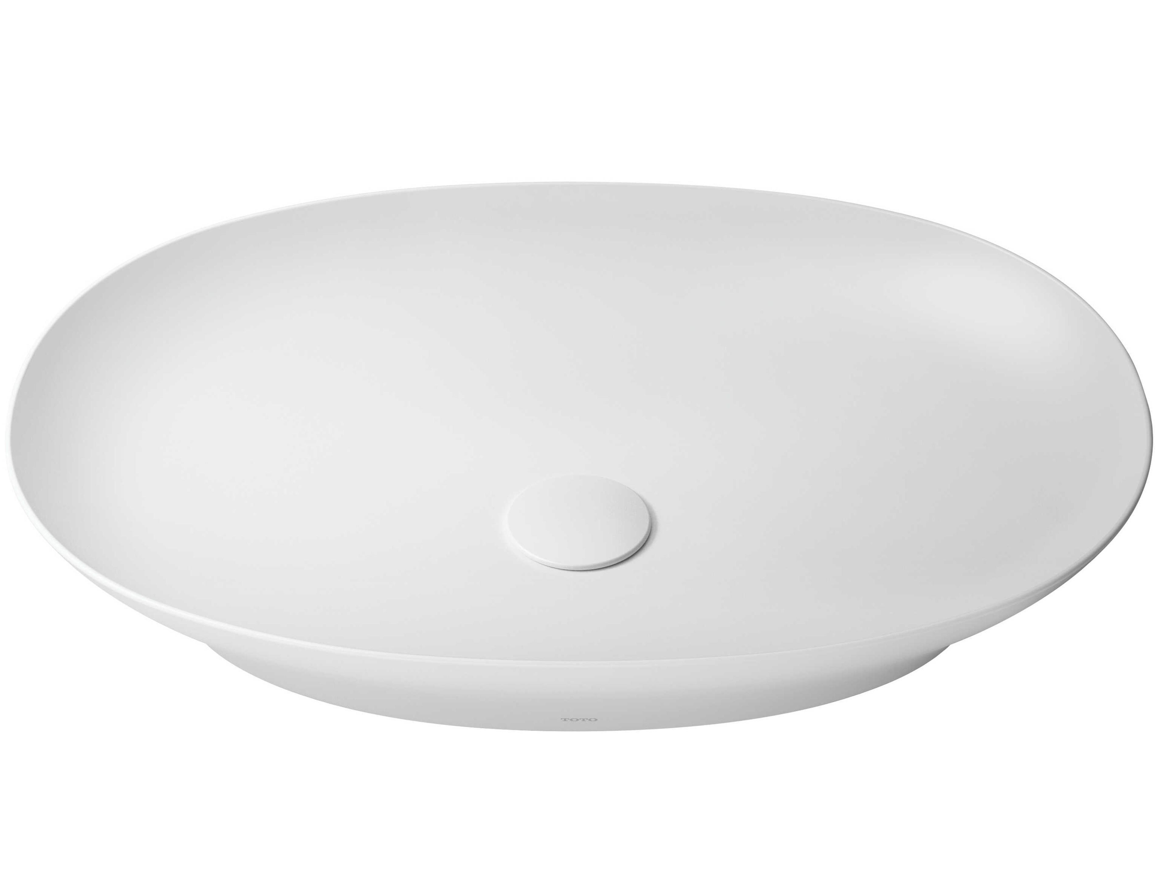 Kiwami Matte White Oval 24" Vessel Bathroom Sink