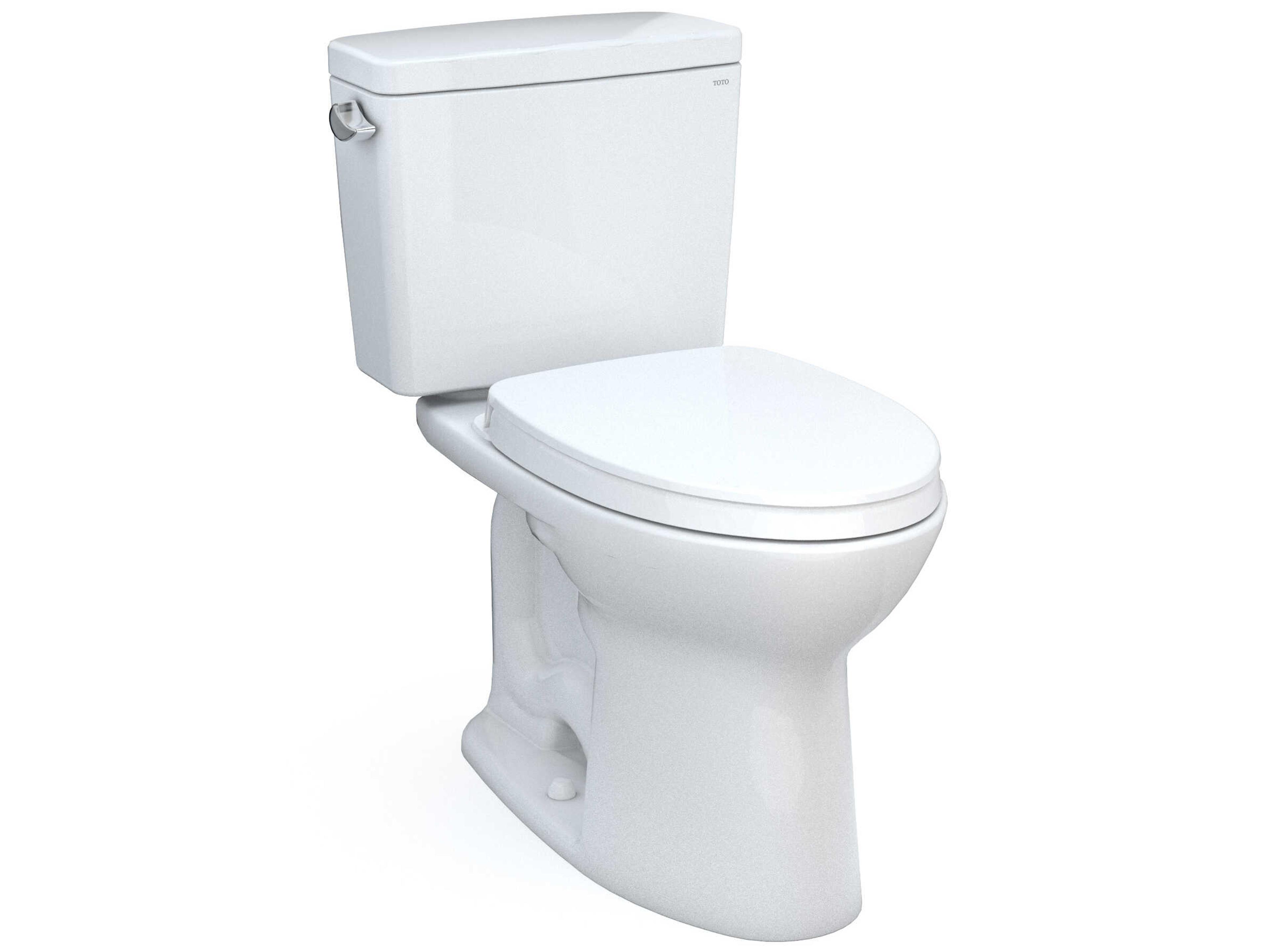 TOTO Drake 2-Piece Elongated Universal Height Tornado Flush Toilet with Cefiontect and SoftClose Seat, Washlet+ Ready