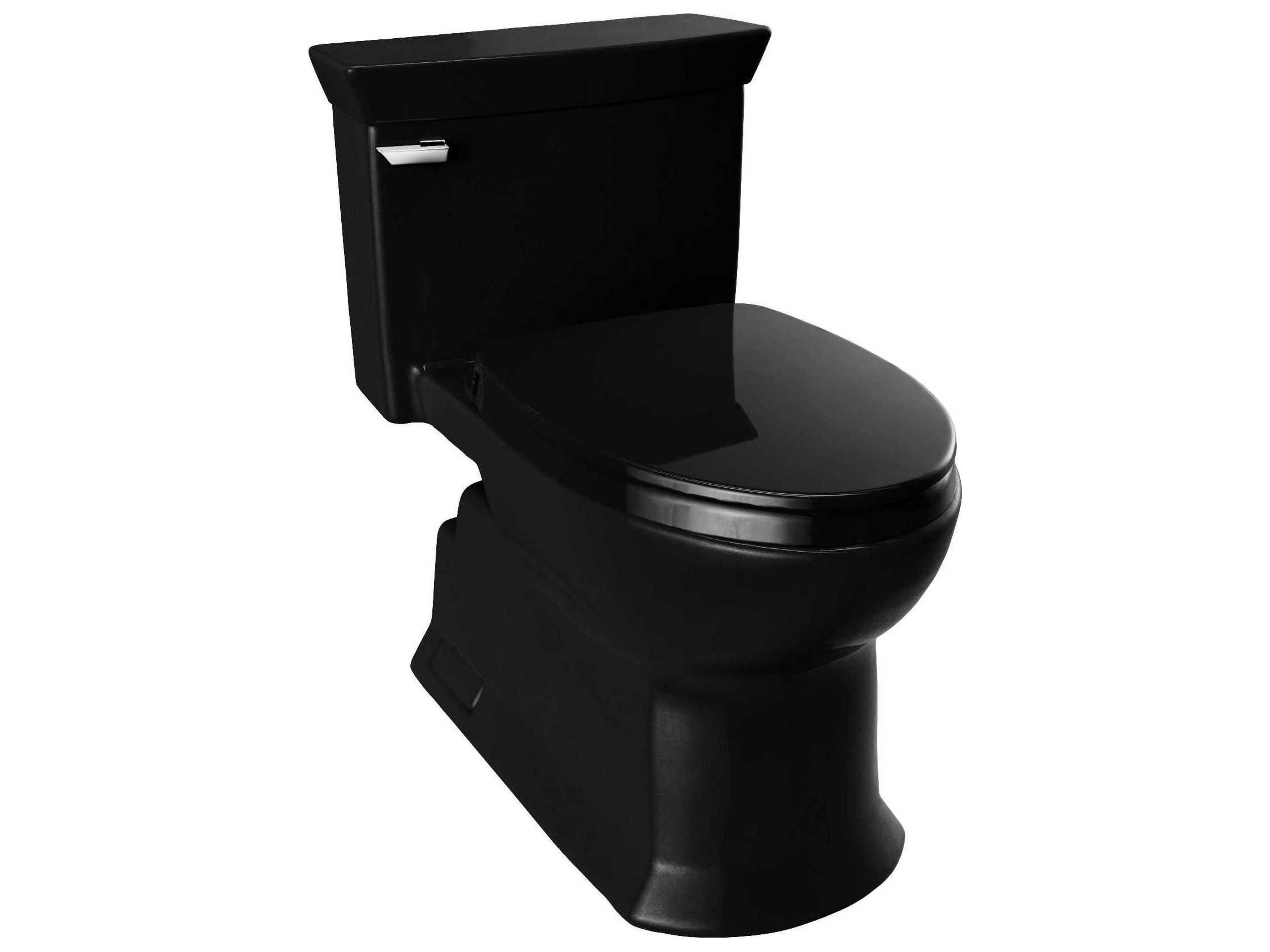 Soiree One Piece Elongated Universal Height Skirted Ebony Toilet