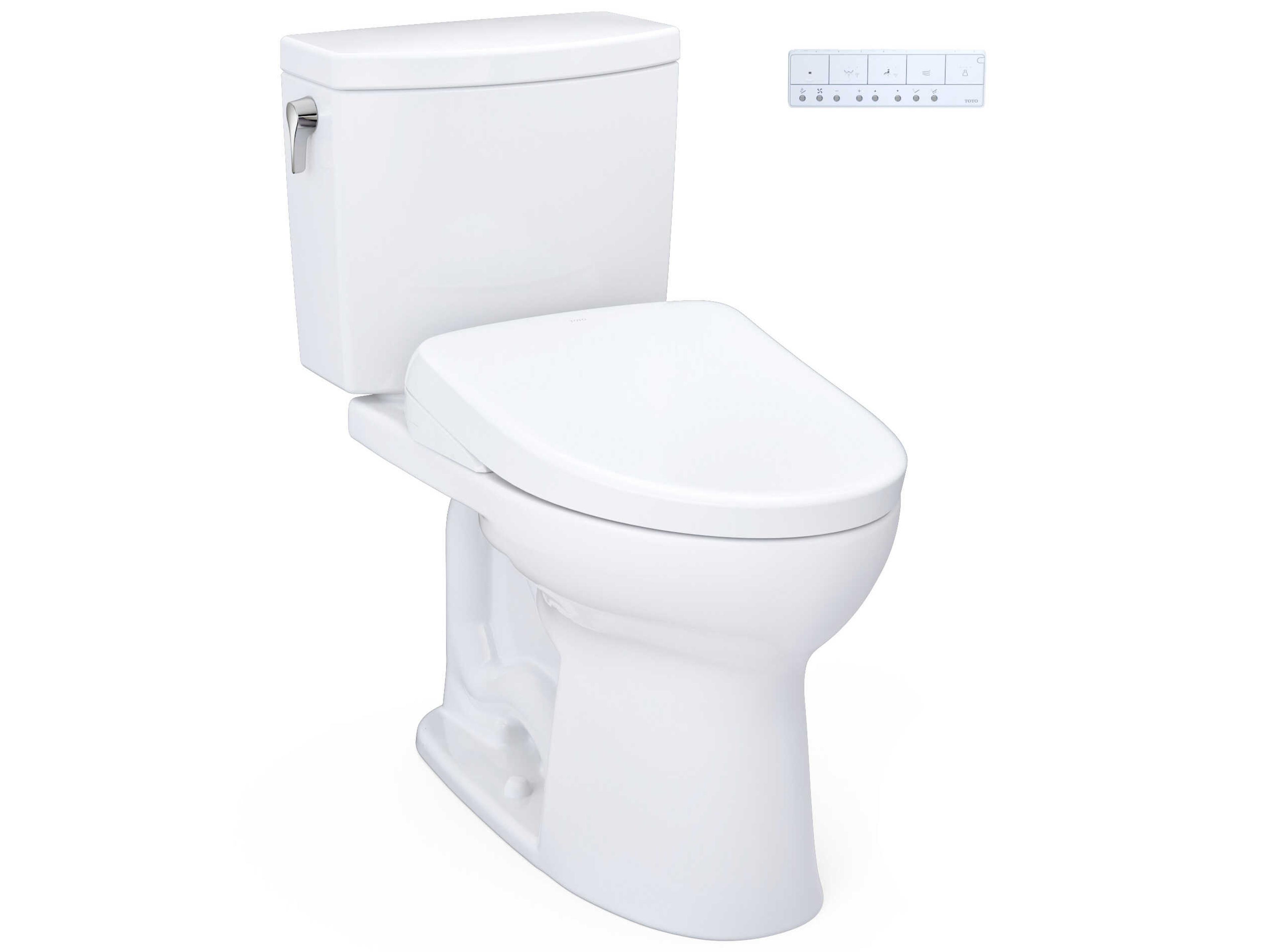 Drake-II Washlet+ 1G 2-Piece Elongated Toilet and Washlet+ S7 Contemporary Bidet Seat