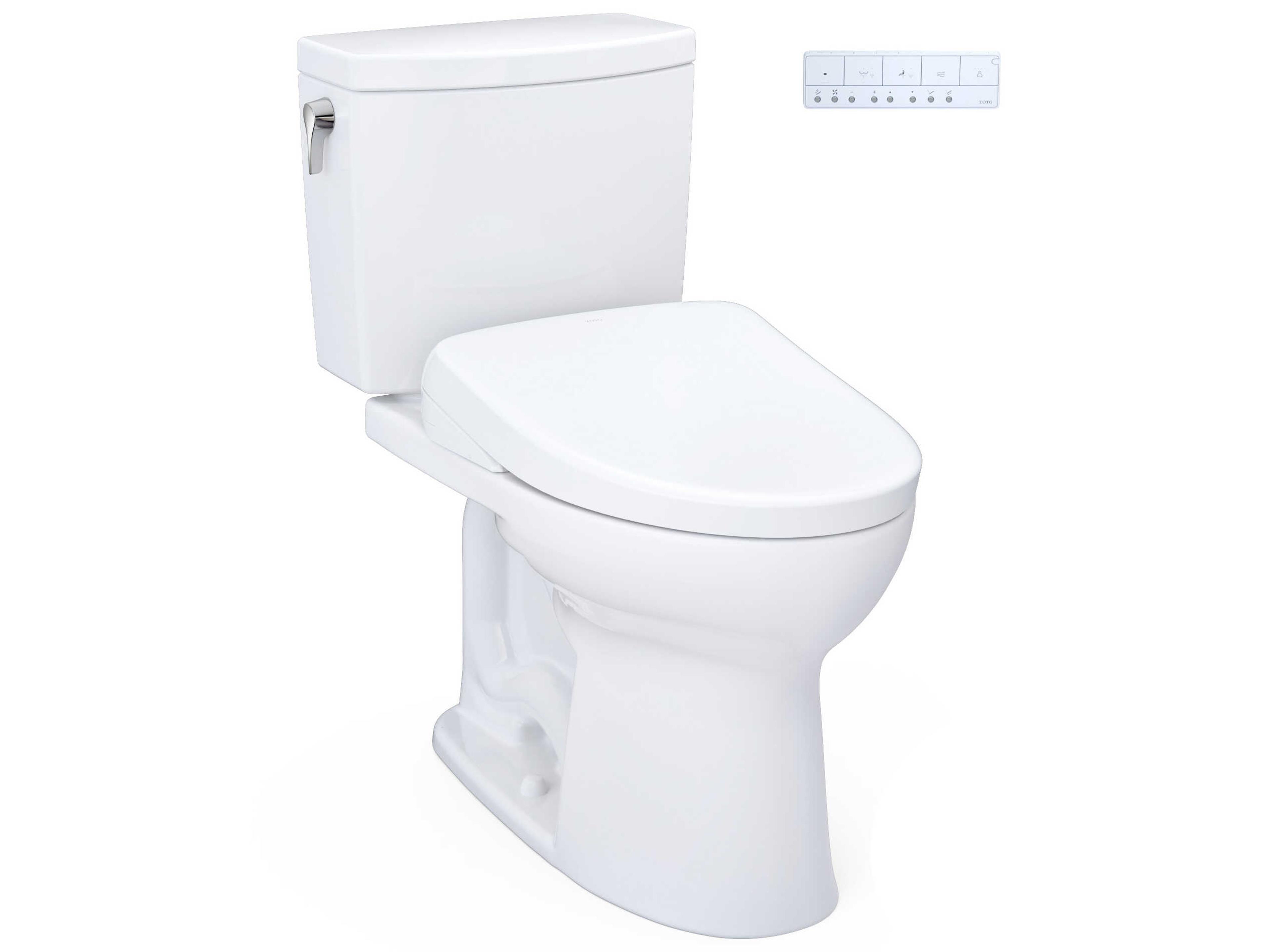 Drake-II Washlet+ 1G 2-Piece Elongated Toilet and Washlet+ S7A Contemporary Bidet Seat