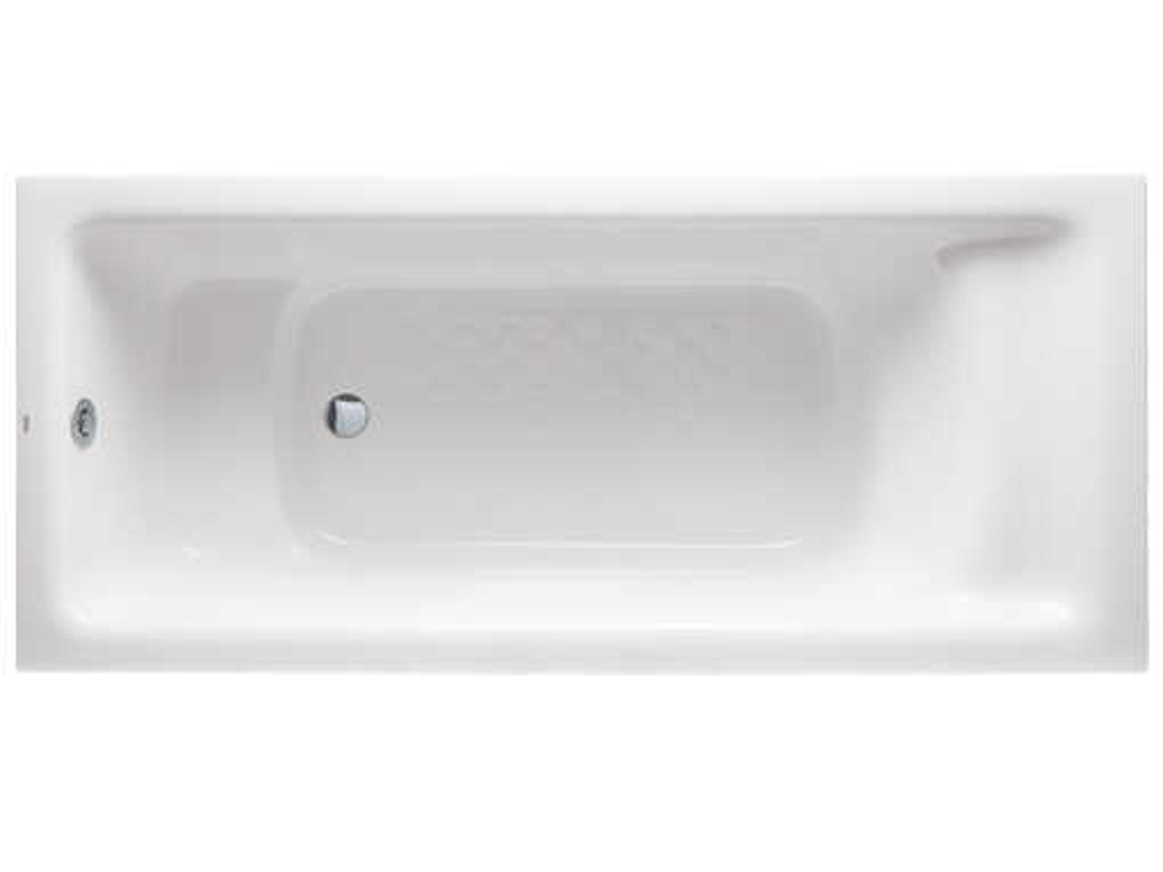 Flotation Pearl White Drop-In 1700 Soaker Tub with RECLINE COMFORT