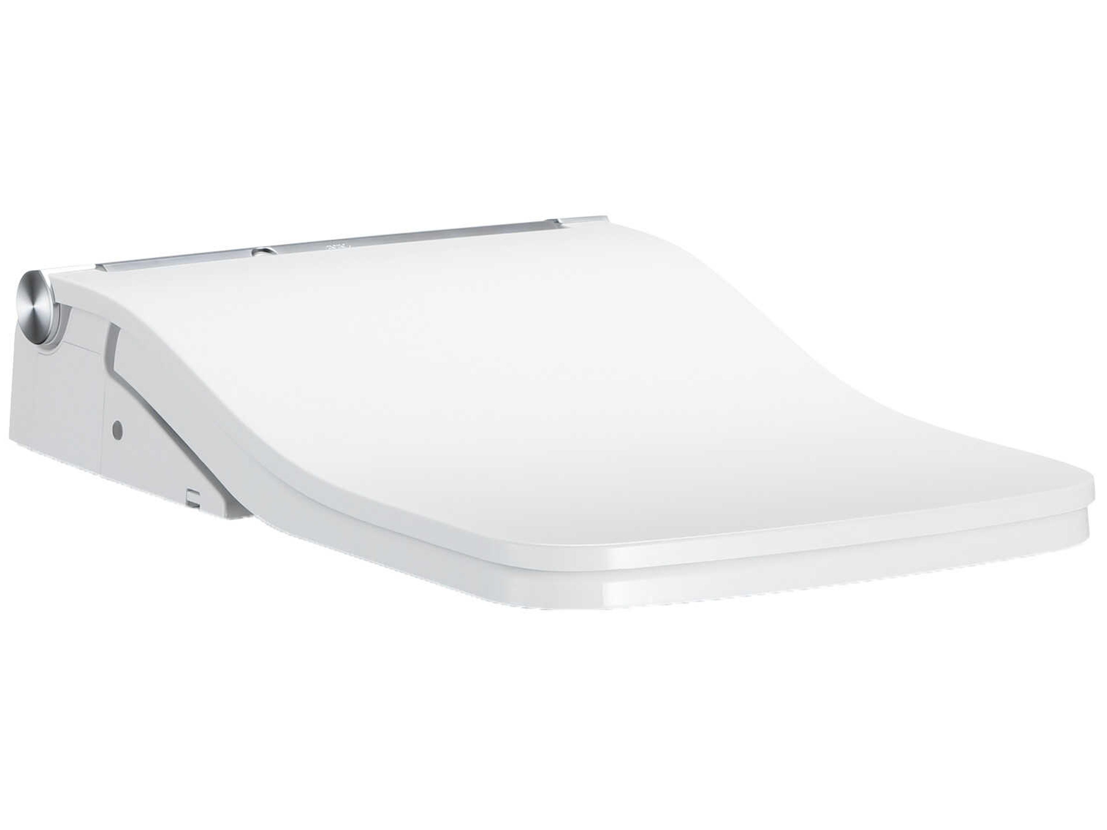 Cotton White SW Washlet+ Ready Square Electronic Bidet Toilet Seat with Auto Flush Ready