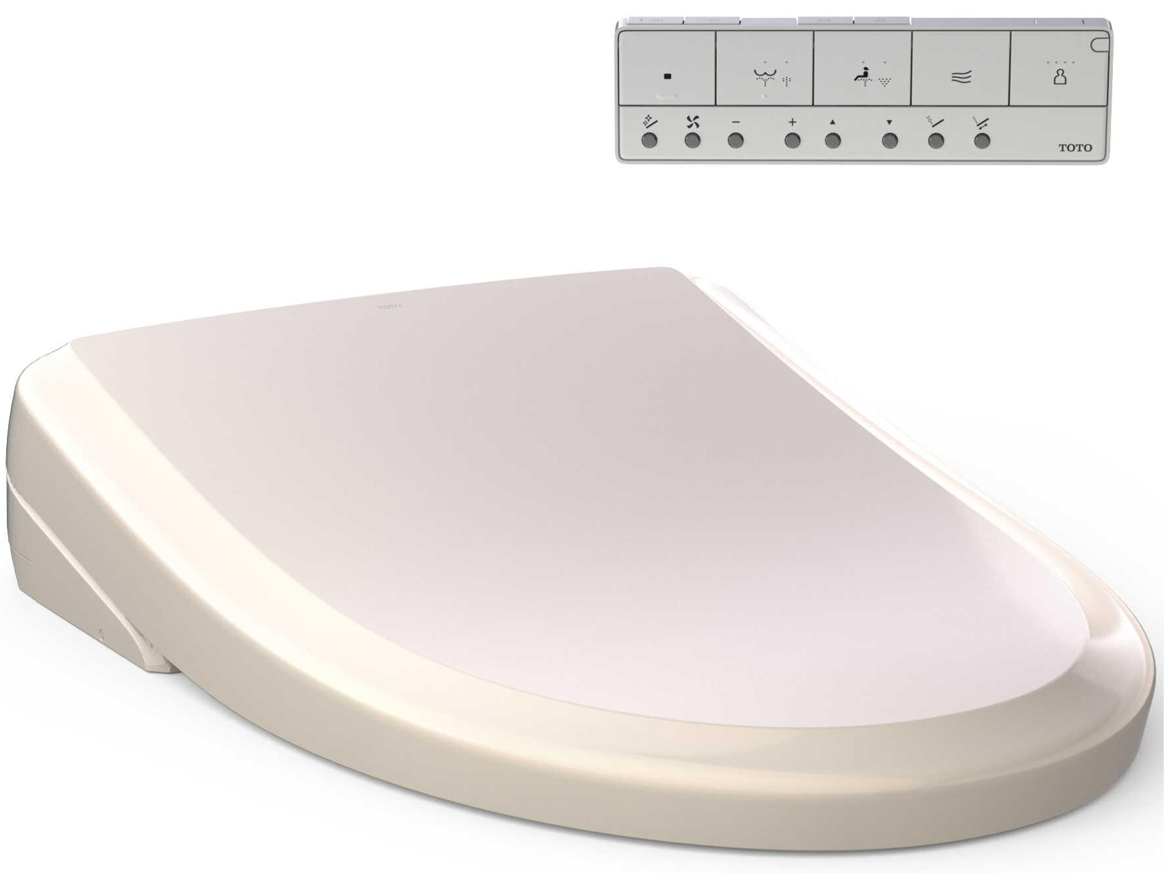 Sedona Beige Washlet S7 Electronic Bidet Toilet Seat with Ewater+ Bowl and Wand Cleaning, Classic Lid, Elongated
