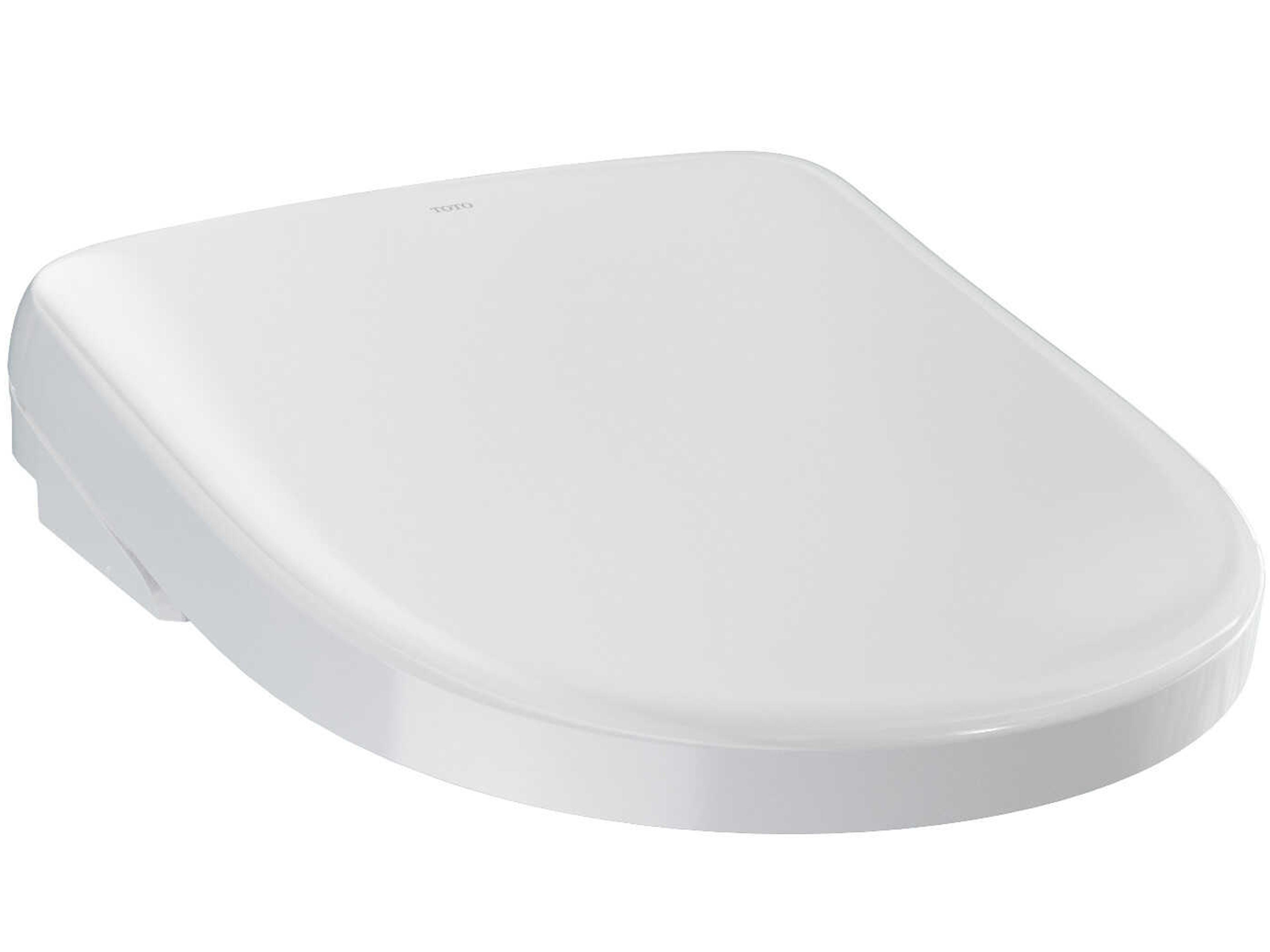 Cotton White Washlet S7 Electronic Bidet Toilet Seat with Ewater+ Bowl and Wand Cleaning and Contemporary Lid, Round