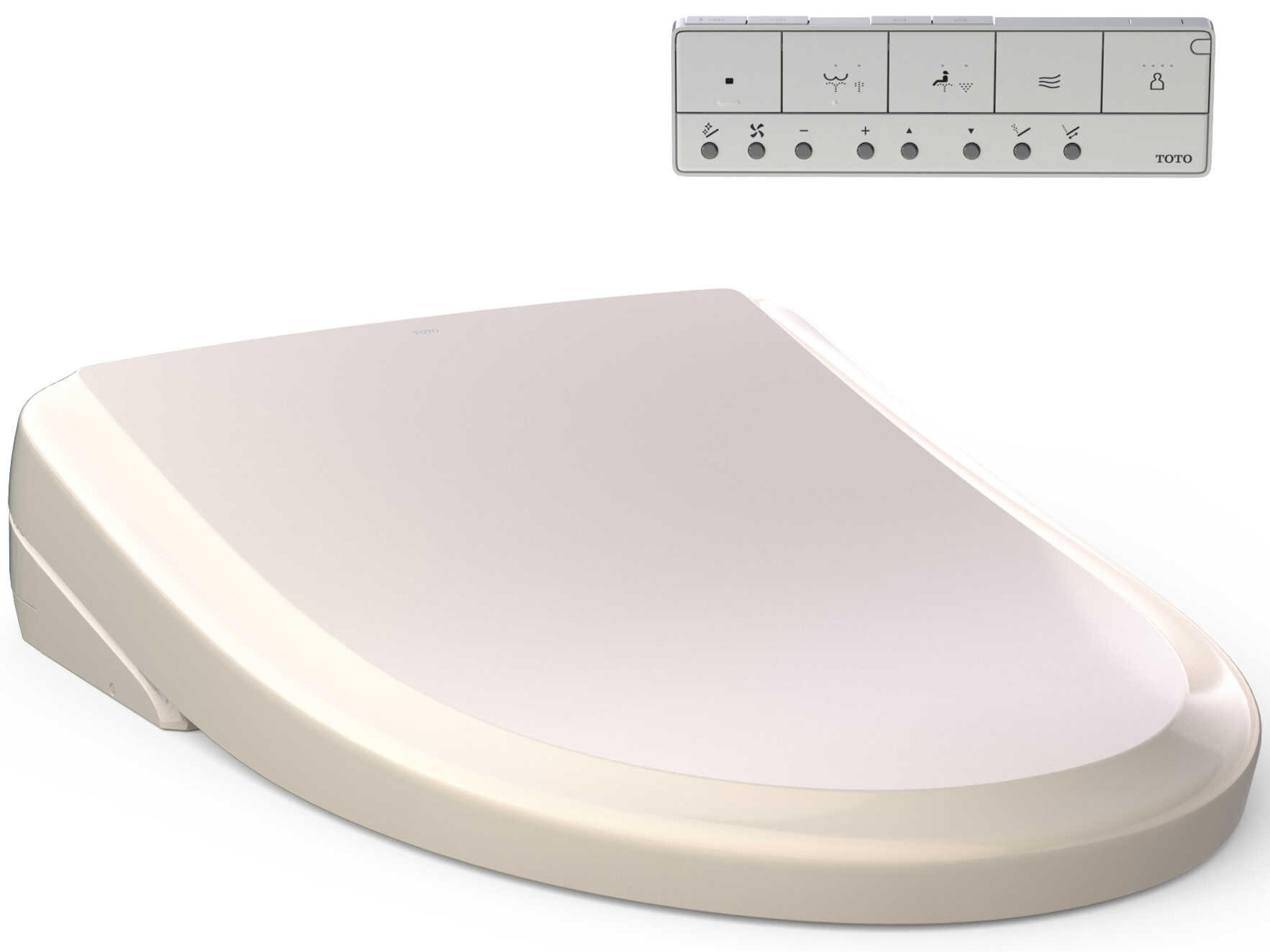 Sedona Beige Washlet S7A Electronic Bidet Toilet Seat with Ewater+ Bowl and Wand Cleaning and Auto Open and Close Classic Lid, Elongated