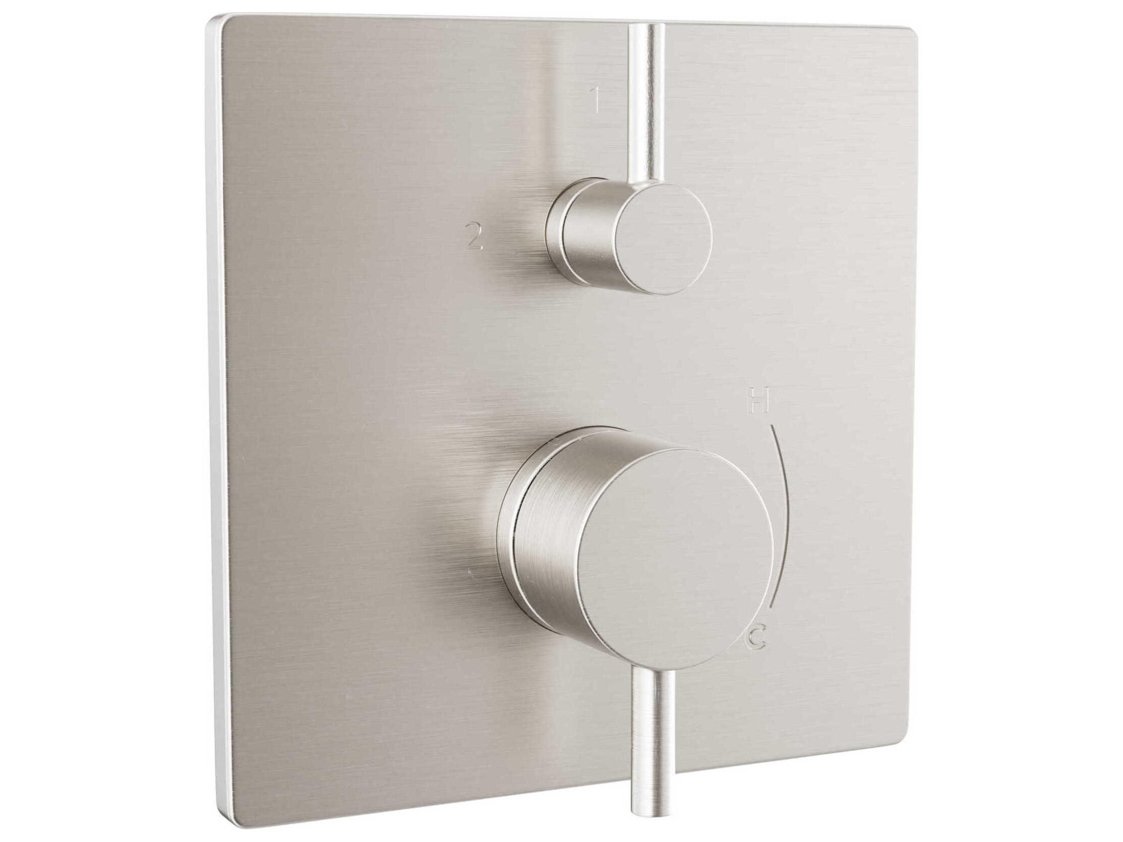 Square Pressure Balance Valve with Diverter Trim