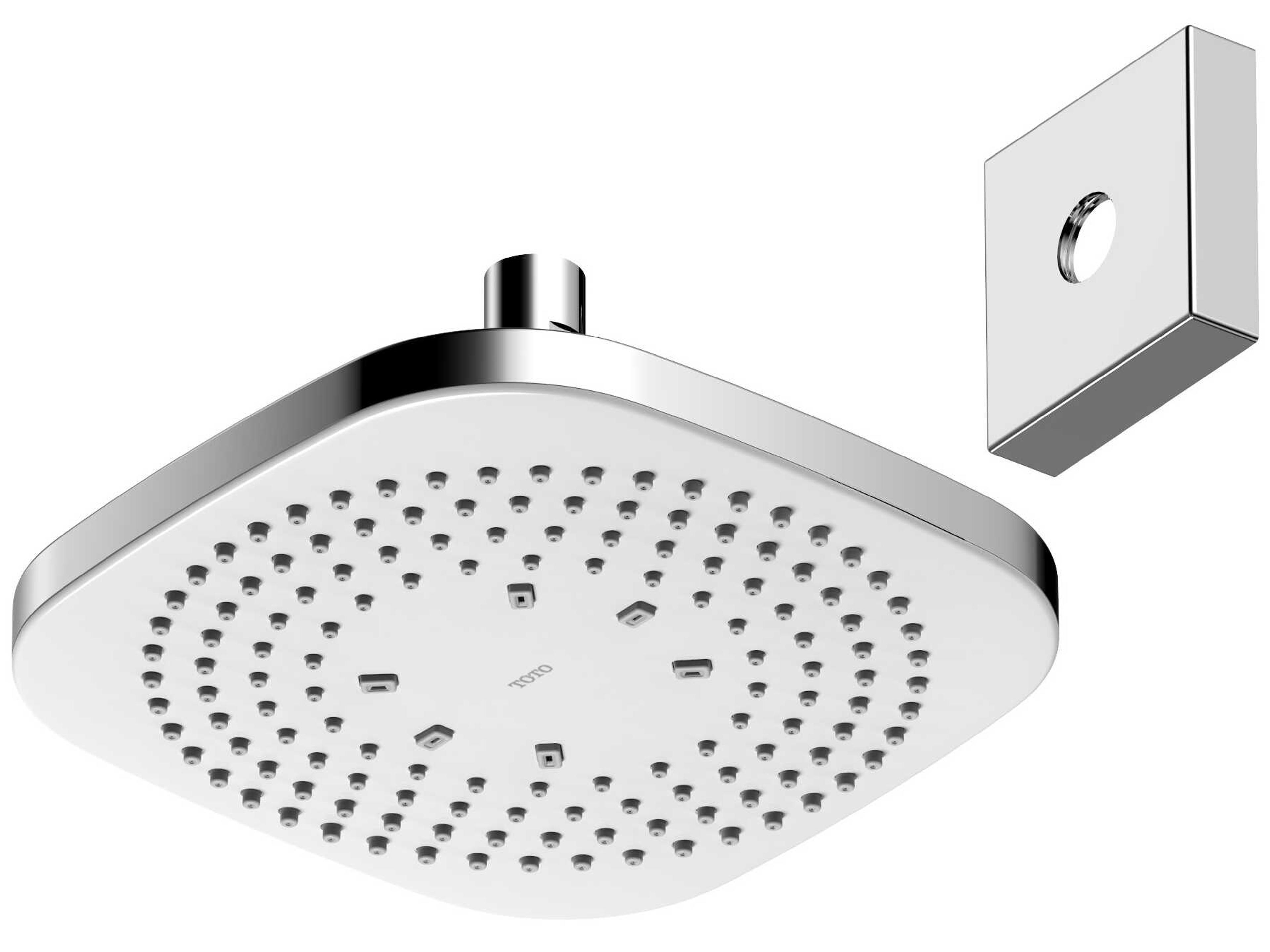 G-Series Polished Chrome Single Spray 8.5" Square Showerhead with Comfort Wave Technology