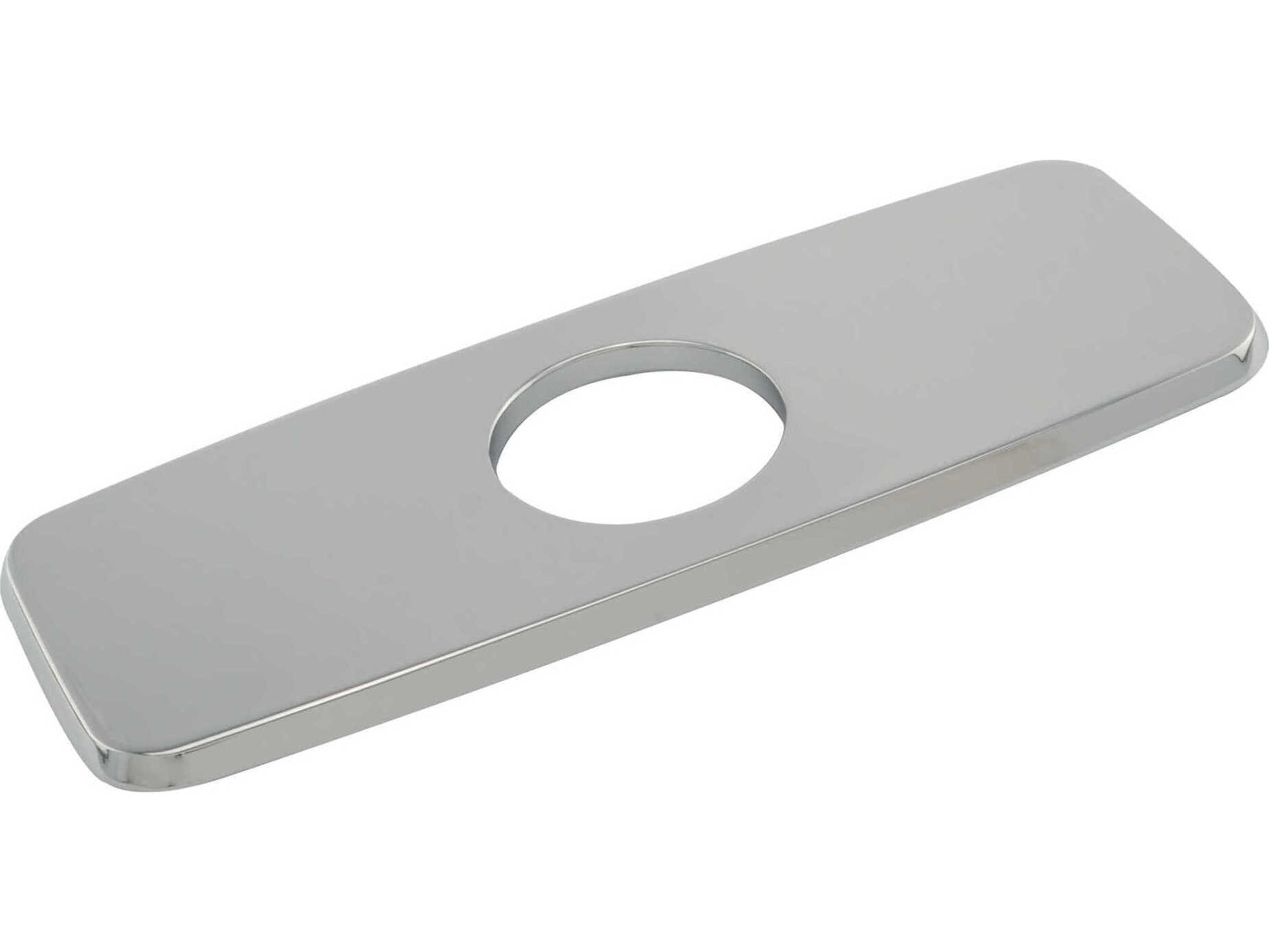 Polished Chrome 4" Cover Plate for Faucet Spouts