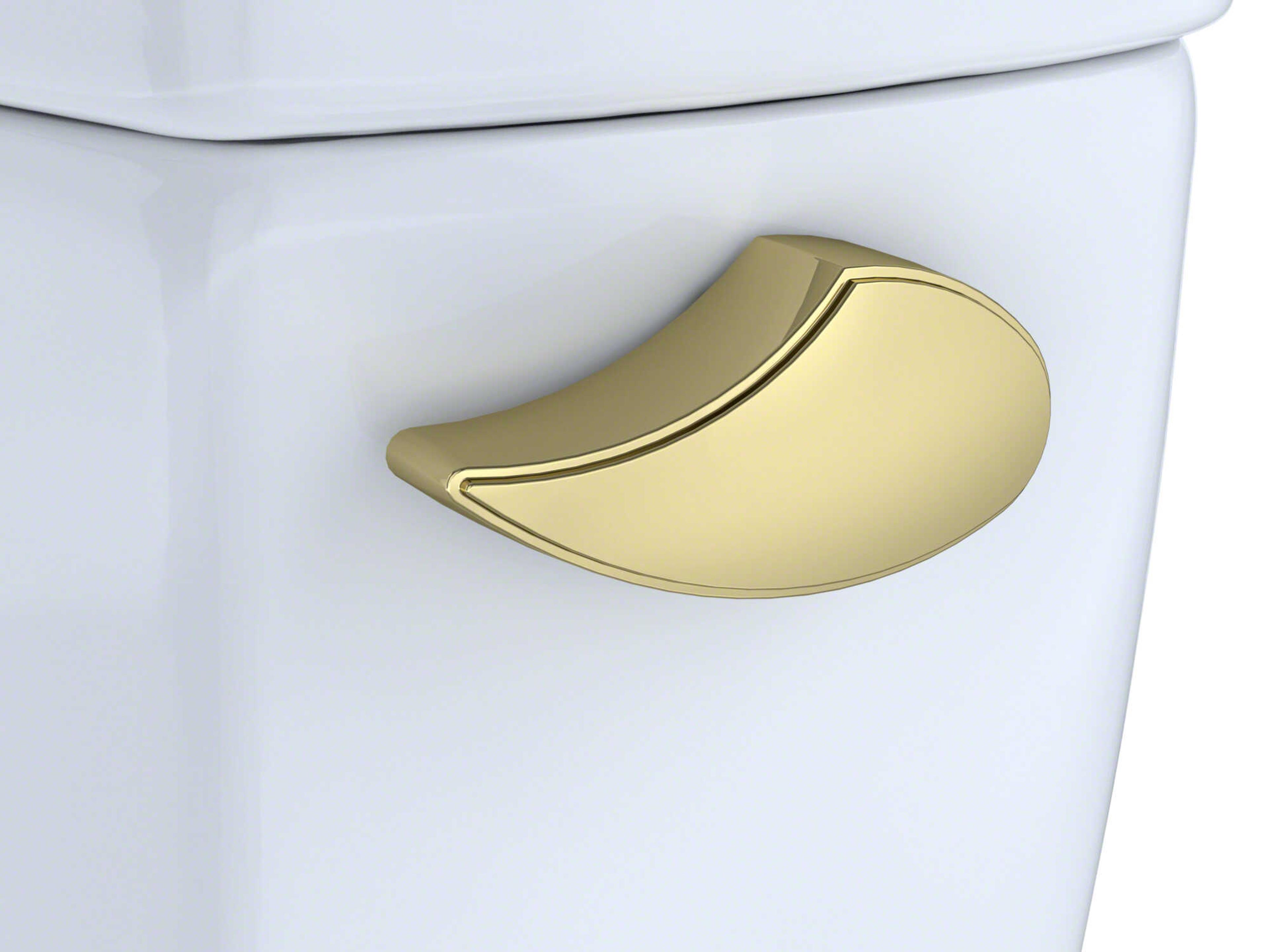 Polished Brass Right Hand Trip Lever for Drake and Carusoe Toilet Tank