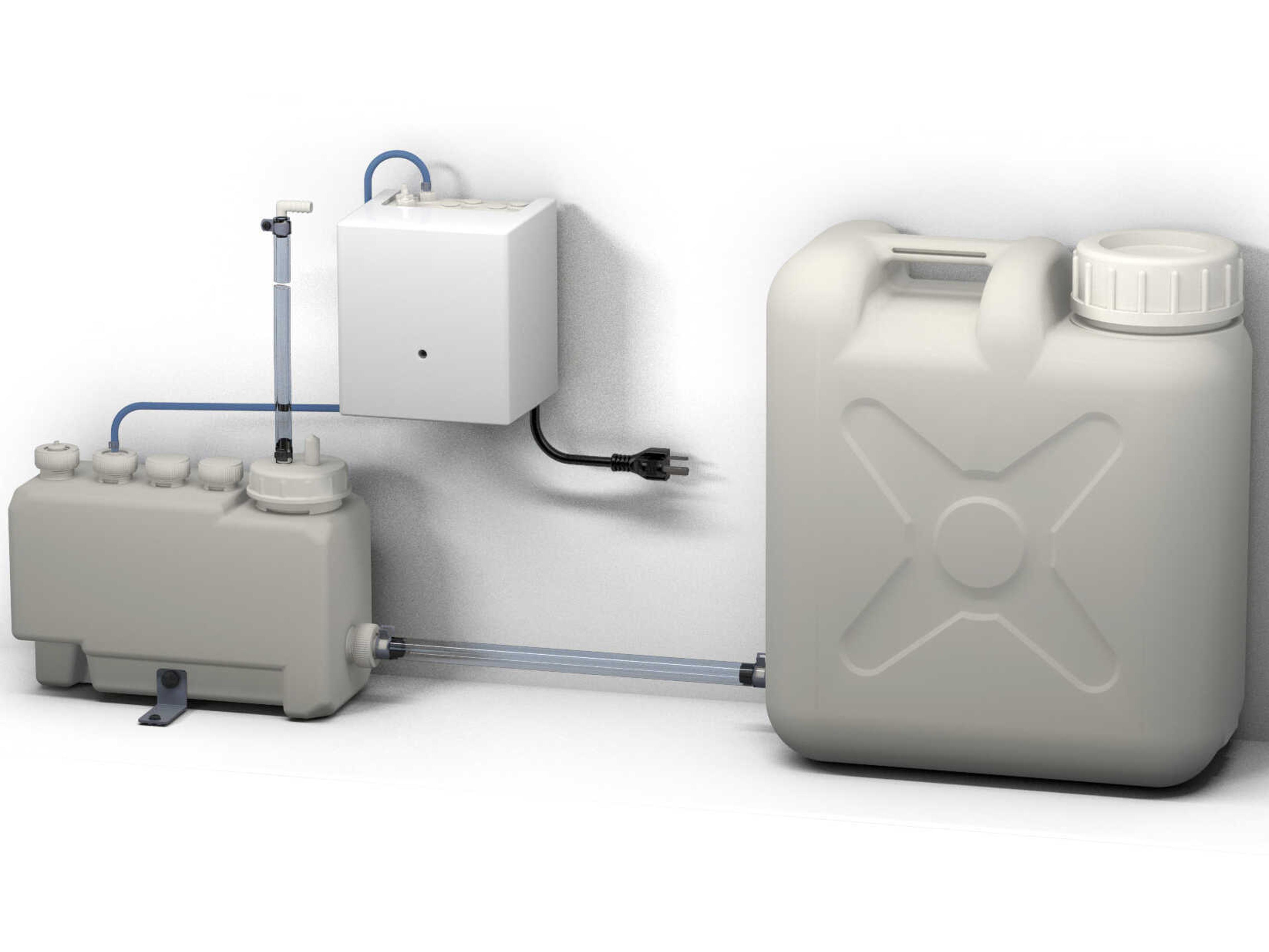 Touchless Auto Foam Soap Dispenser Controller, 3 Liter Reservoir, and 20 Liter Subtank for 2 Spout Compatibility