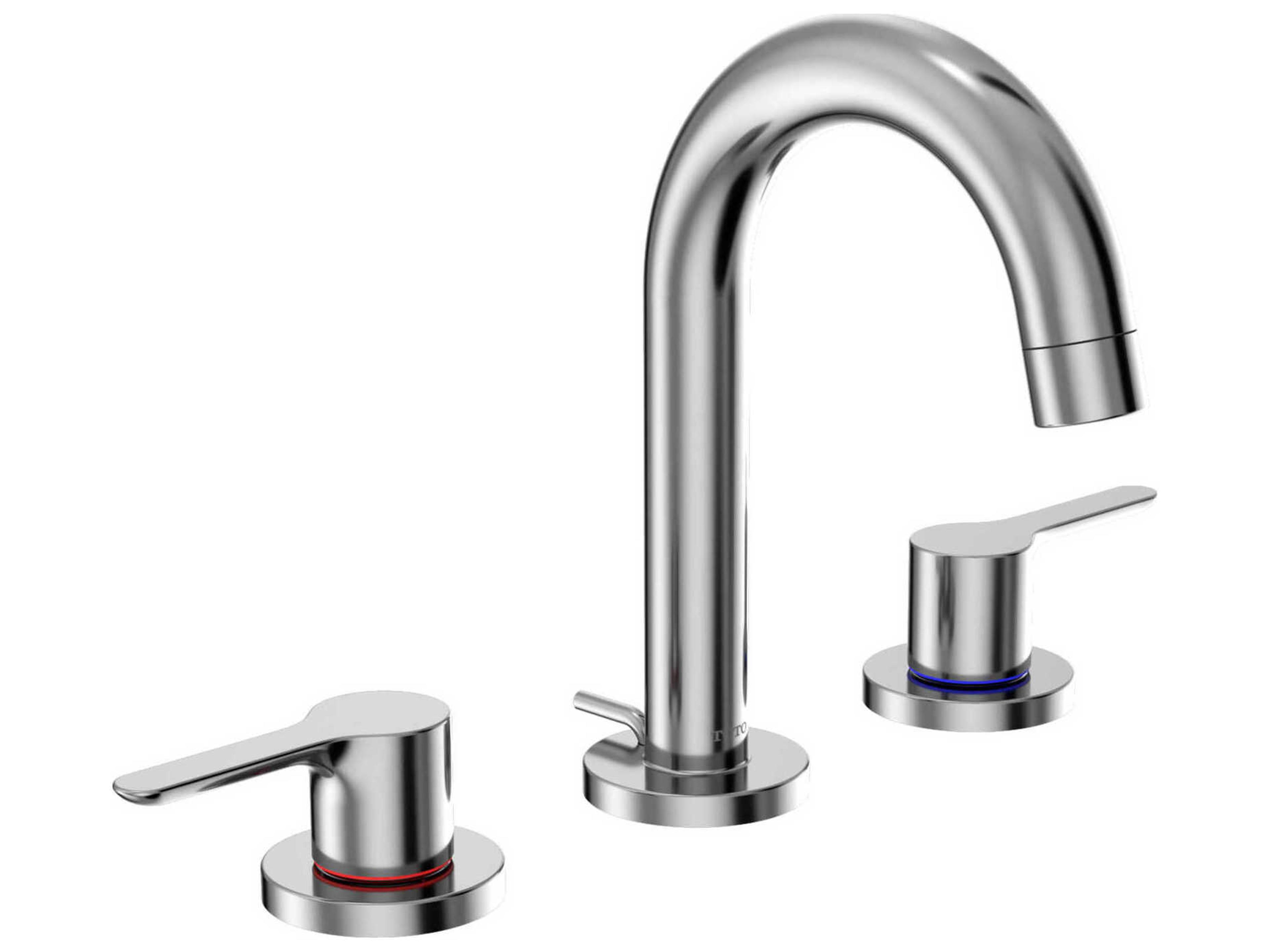 LB-Series Two Handle Widespread Polished Chrome Bathroom Sink Faucet with Drain Assembly