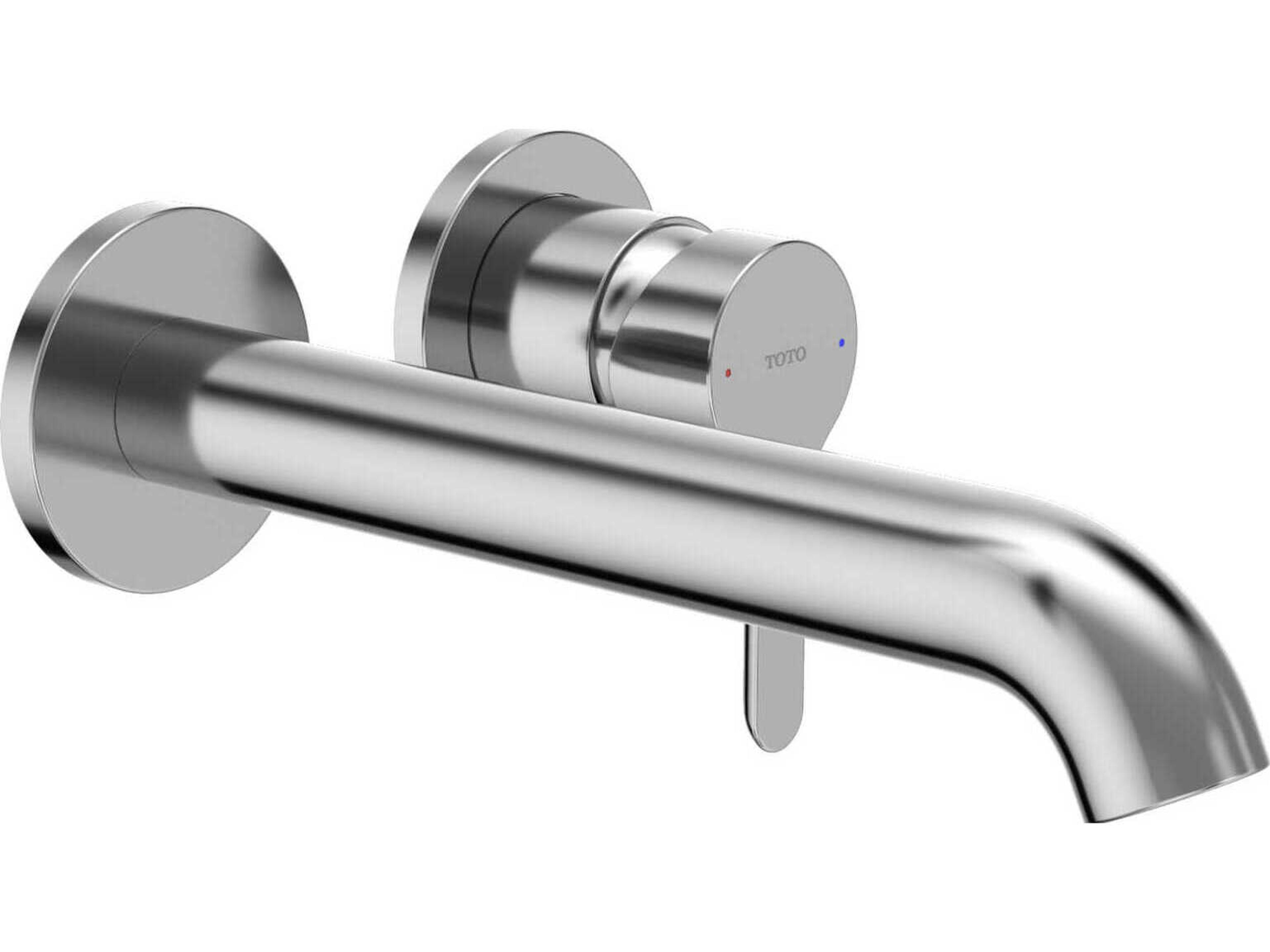 LB-Series Wall-Mount Single-Handle Polished Chrome Bathroom Sink Faucet