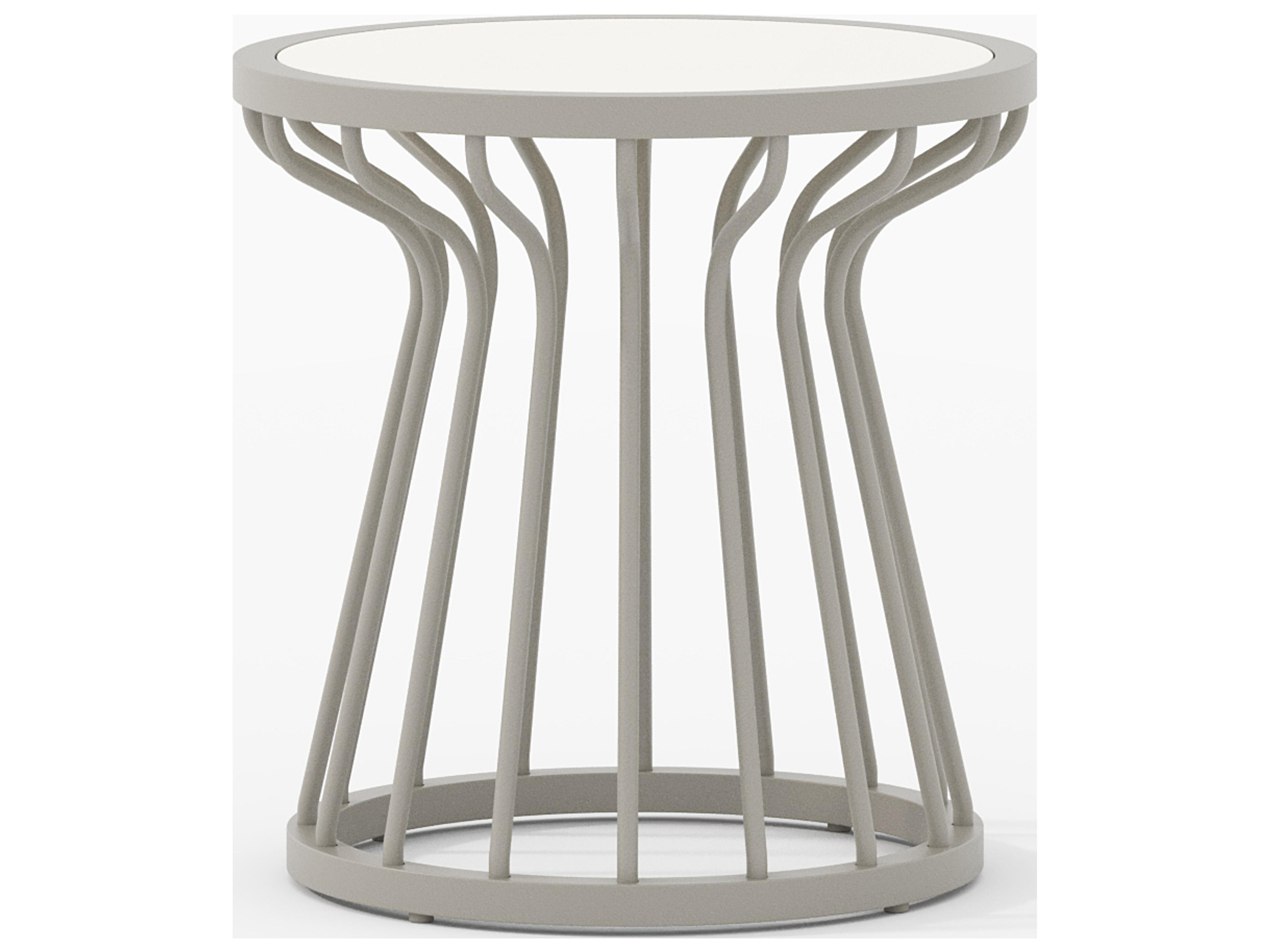 Kali Aluminum Round End Table