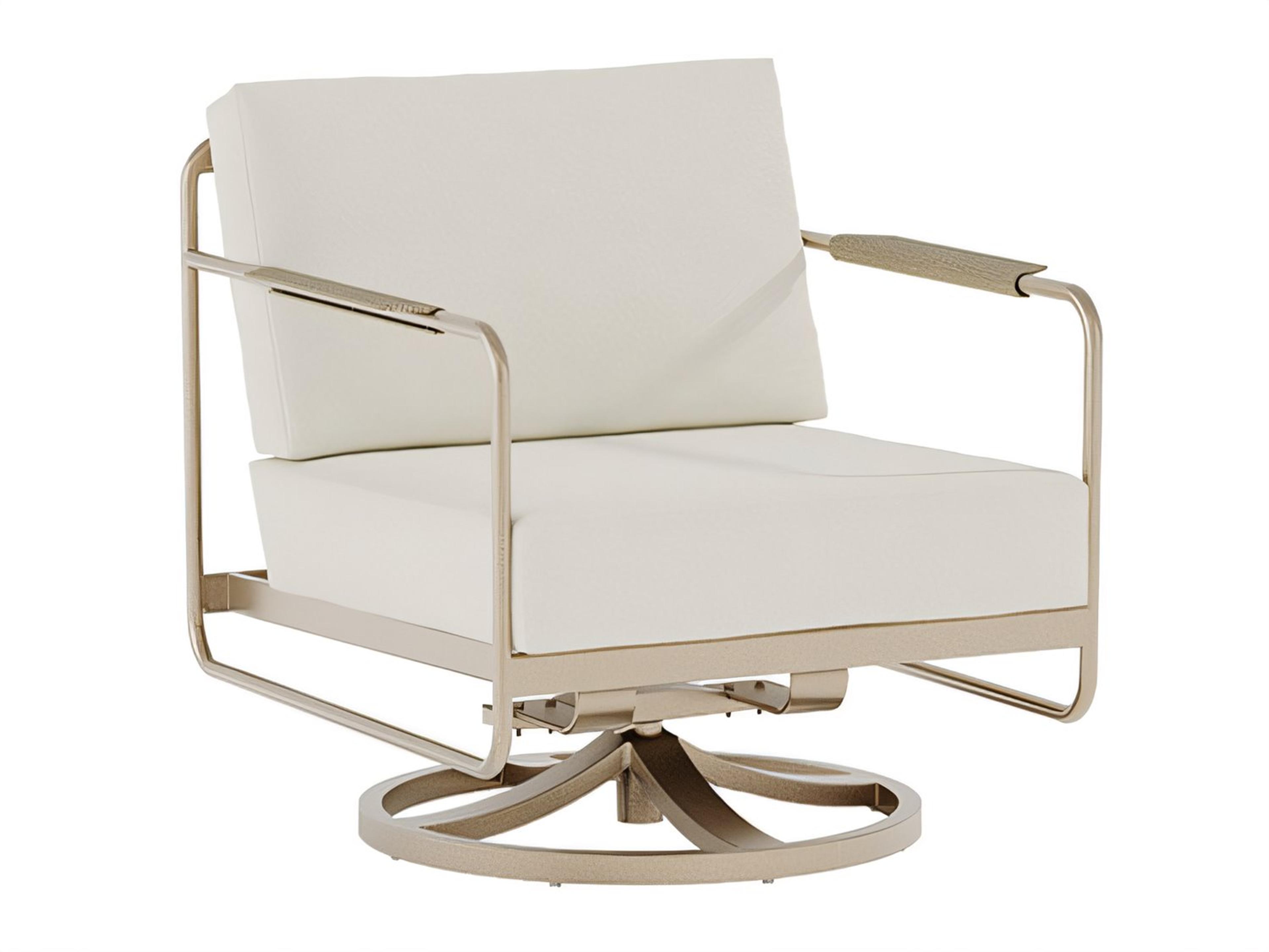 Mirage Cushion Aluminum Swivel Lounge Chair