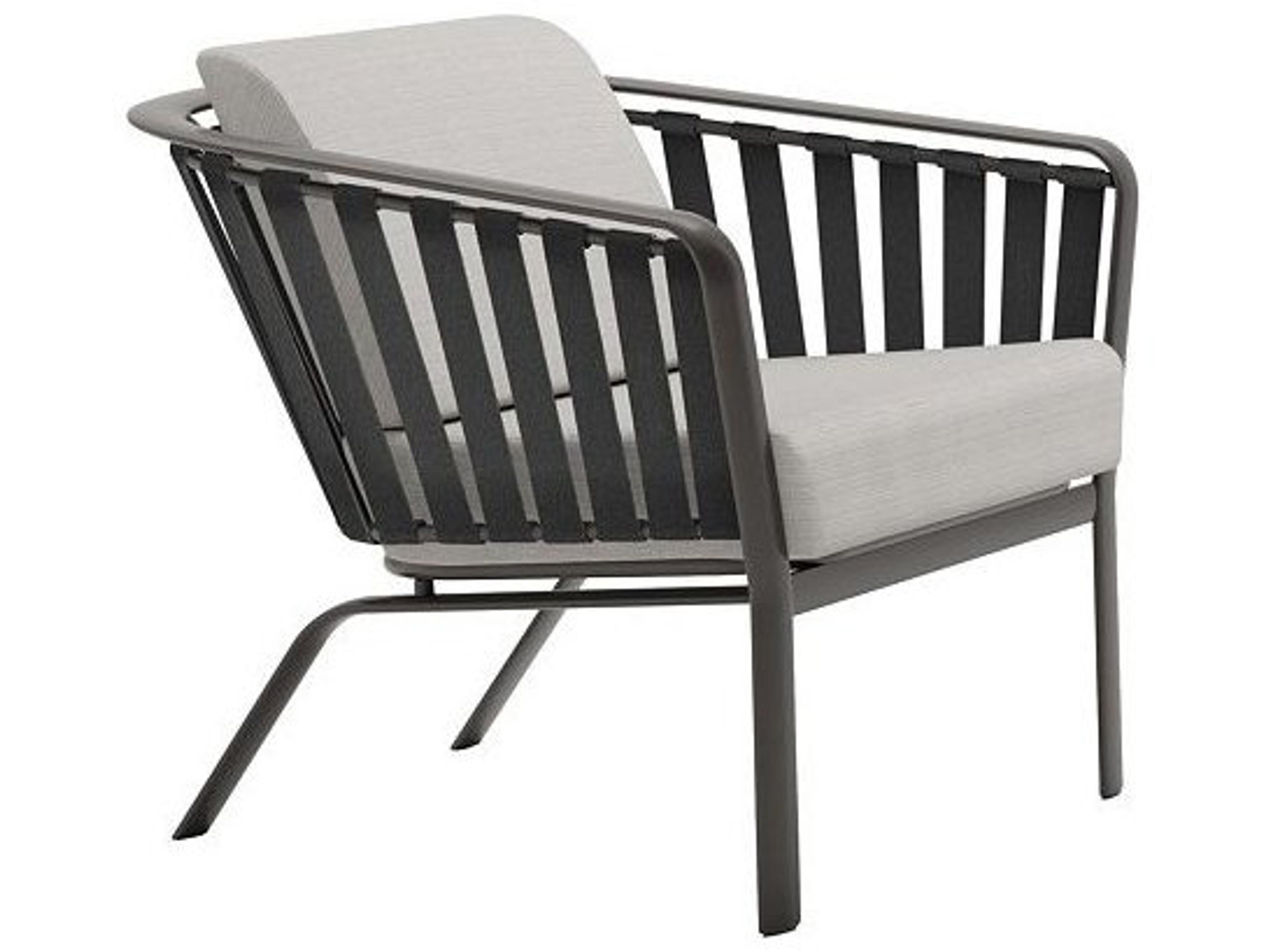 Trelon Cushion Aluminum Outdoor Patio Lounge Chair