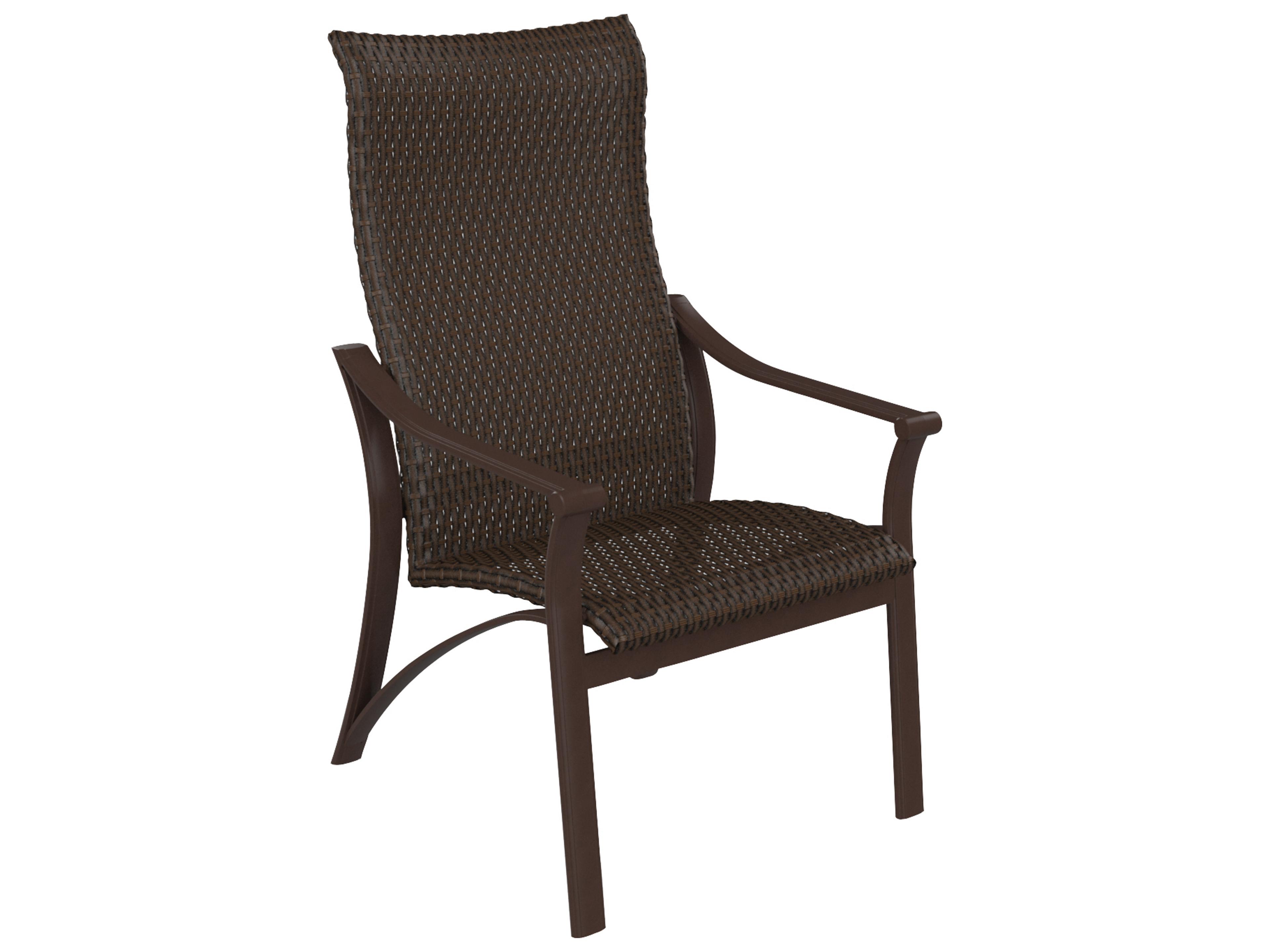 Corsica Woven Aluminum Wicker Outdoor Dining Chair