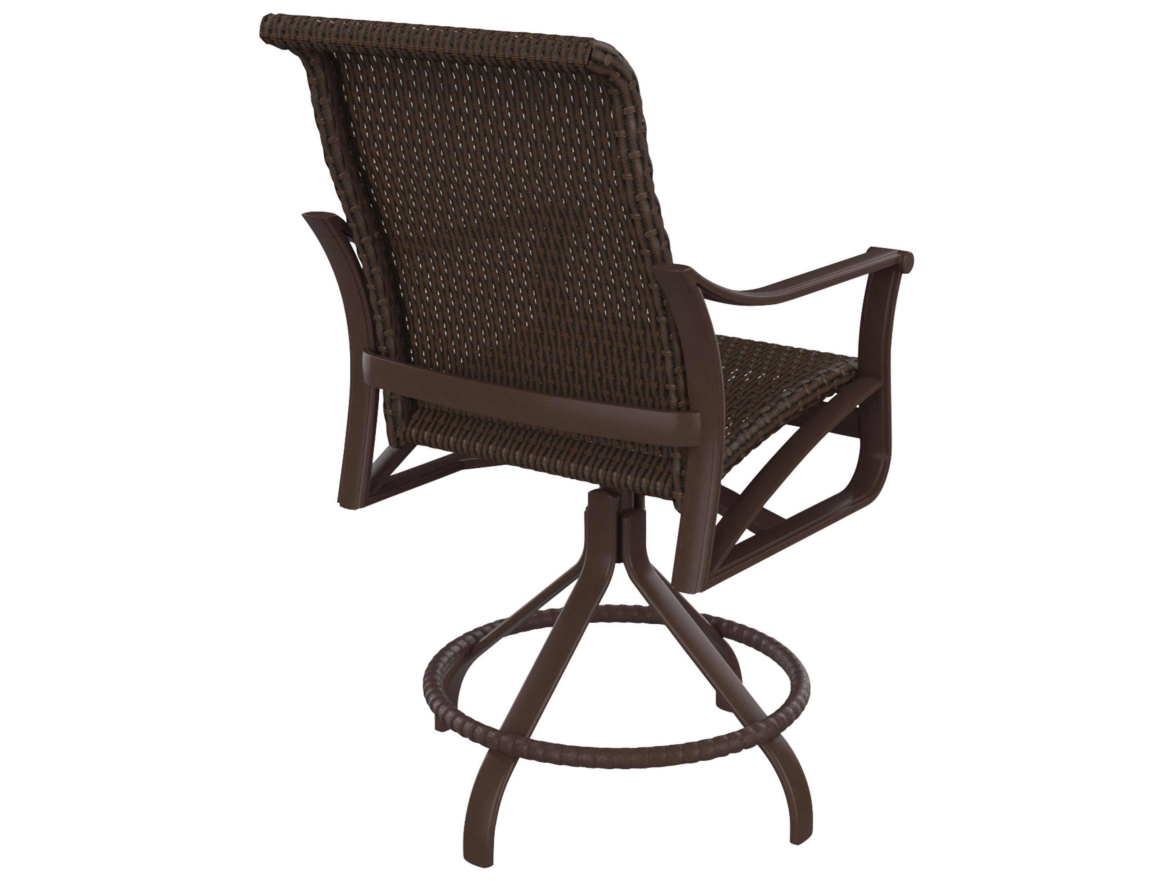 Tropitone Corsica Woven Aluminum Wicker Outdoor Counter Stool