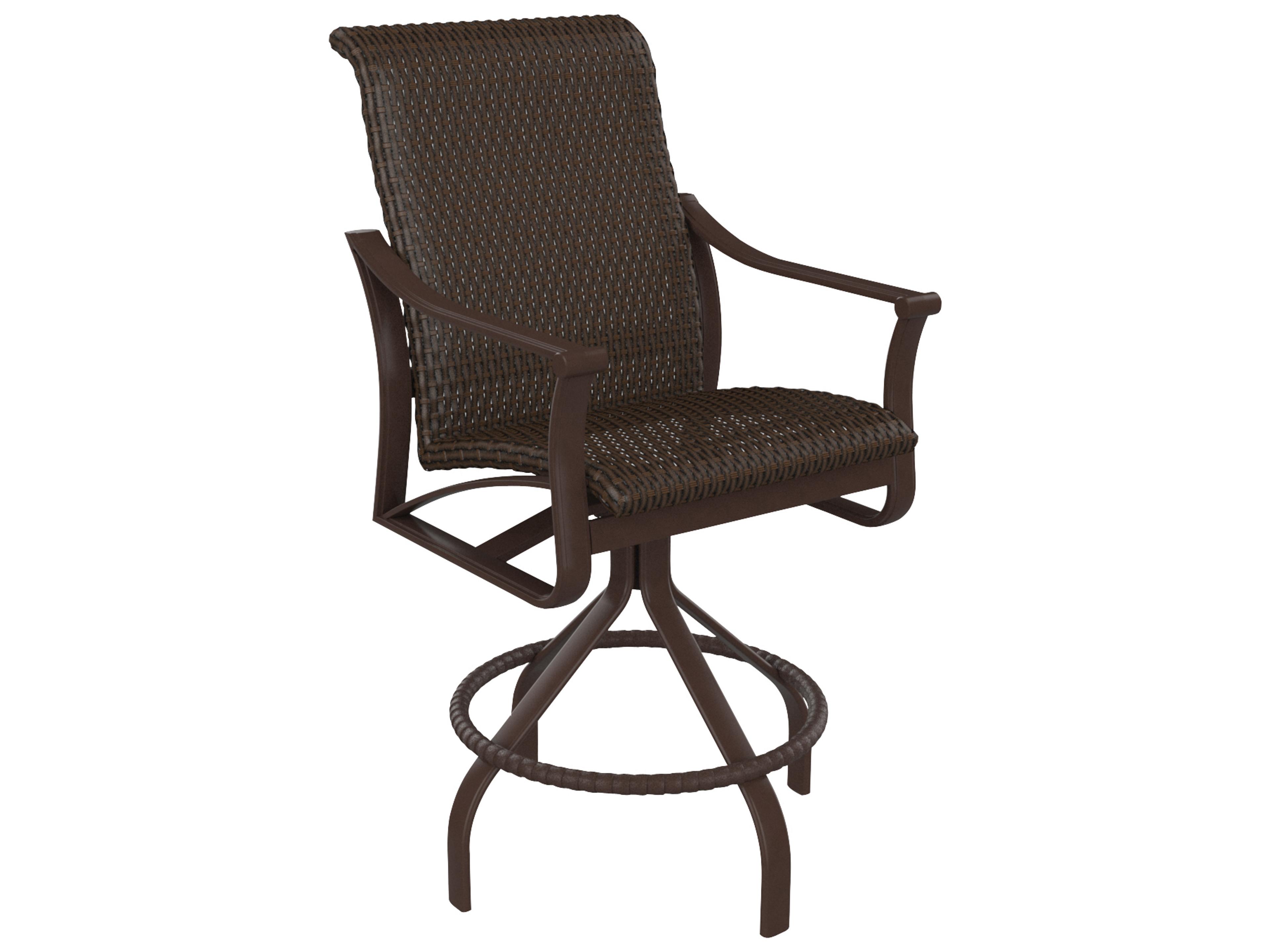 Corsica Woven Aluminum Wicker Patio Bar Stool