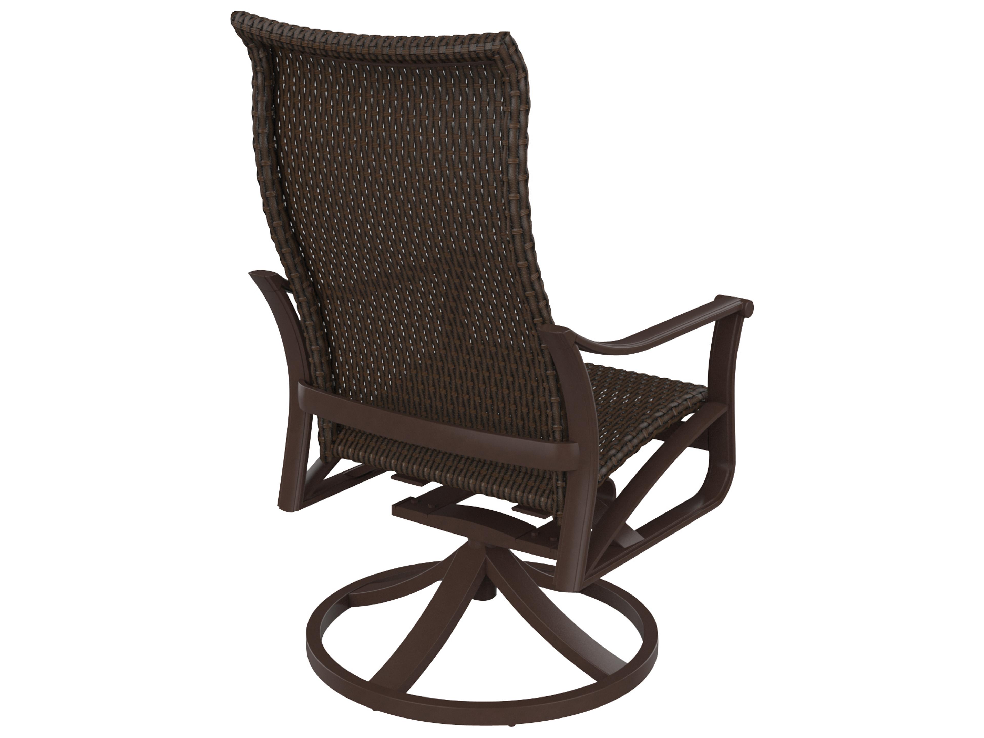 Tropitone Corsica Woven Aluminum Wicker Outdoor Dining Chair