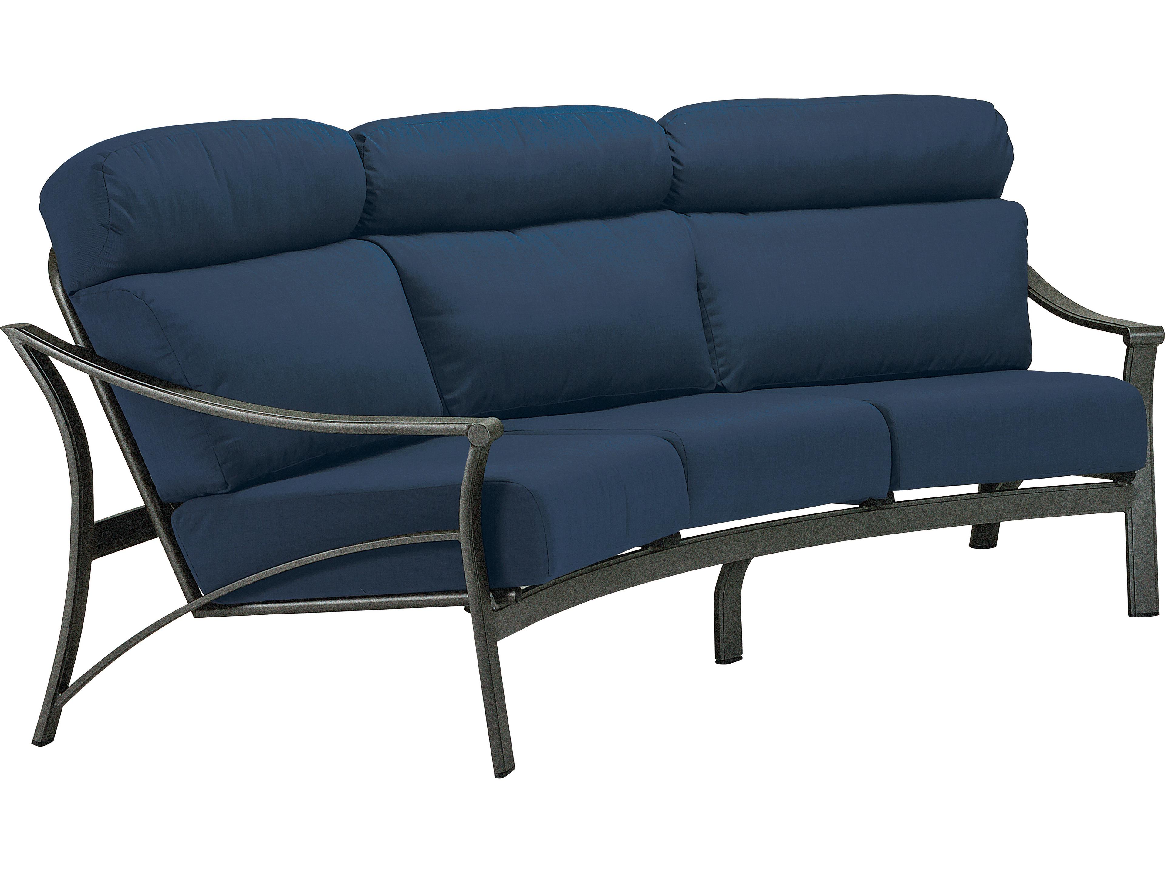 Tropitone Corsica Cushion Aluminum Crescent Patio Sofa