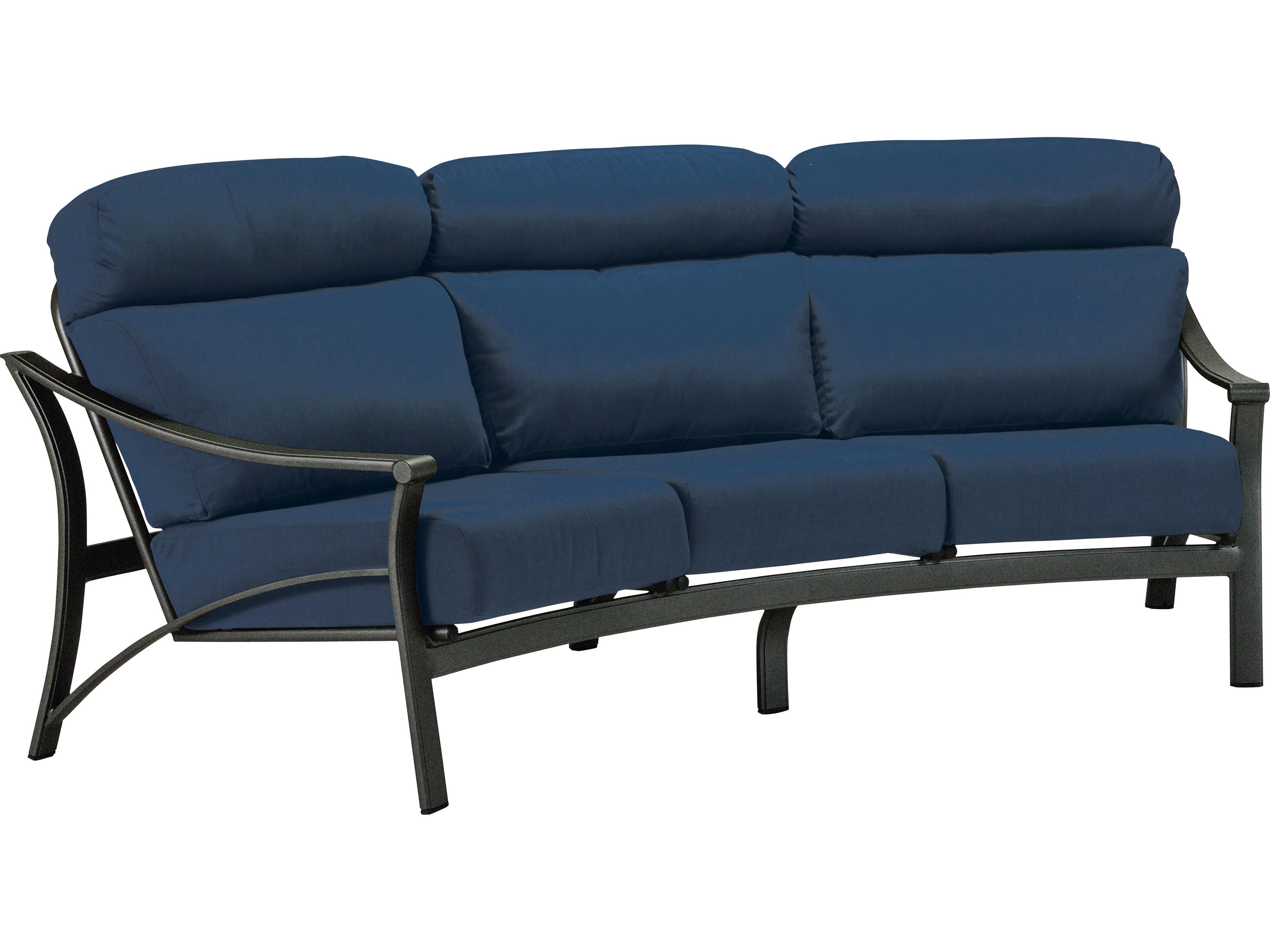 Tropitone Corsica Cushion Aluminum Crescent Patio Sofa