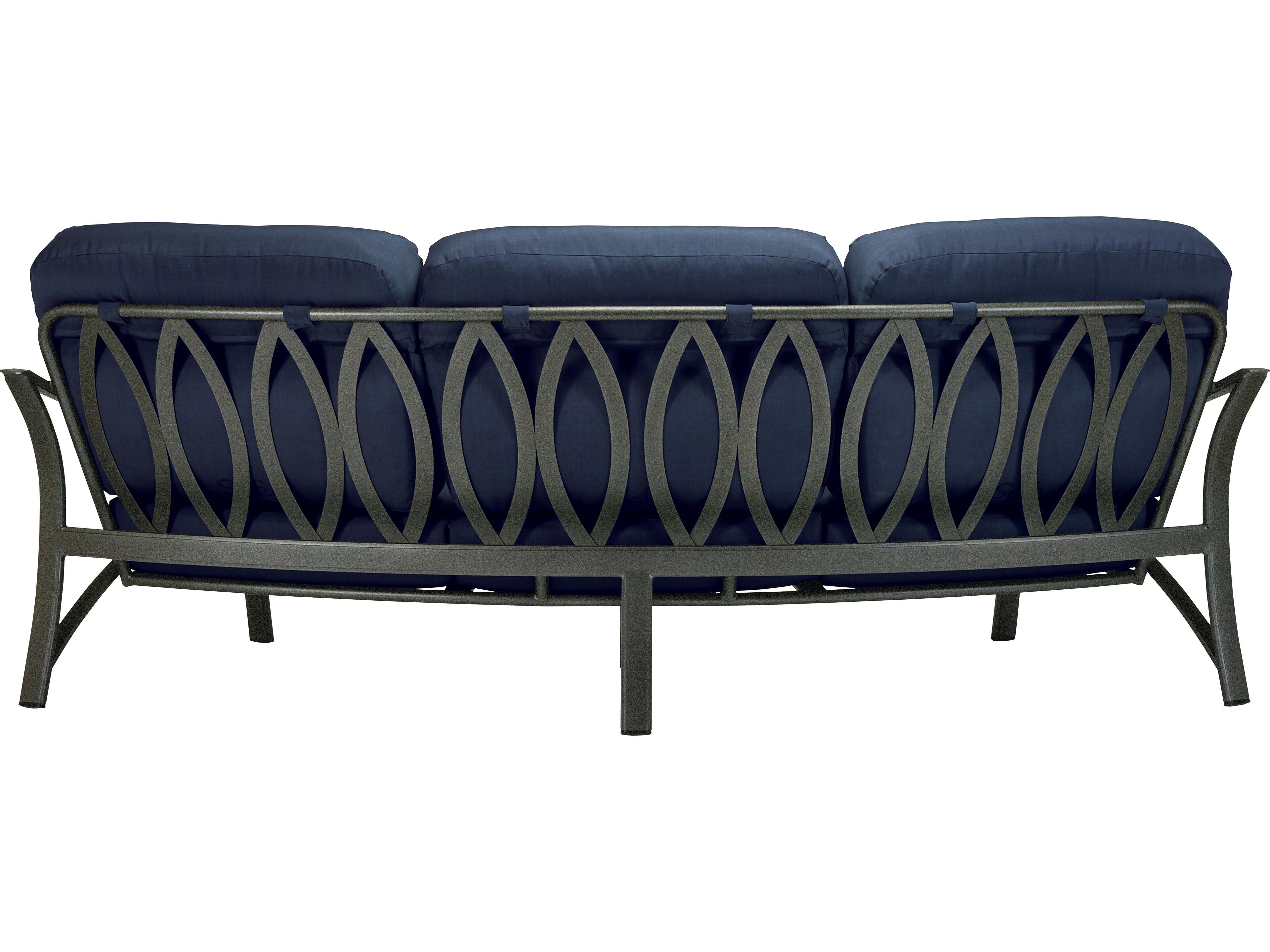 Tropitone Corsica Cushion Aluminum Crescent Patio Sofa