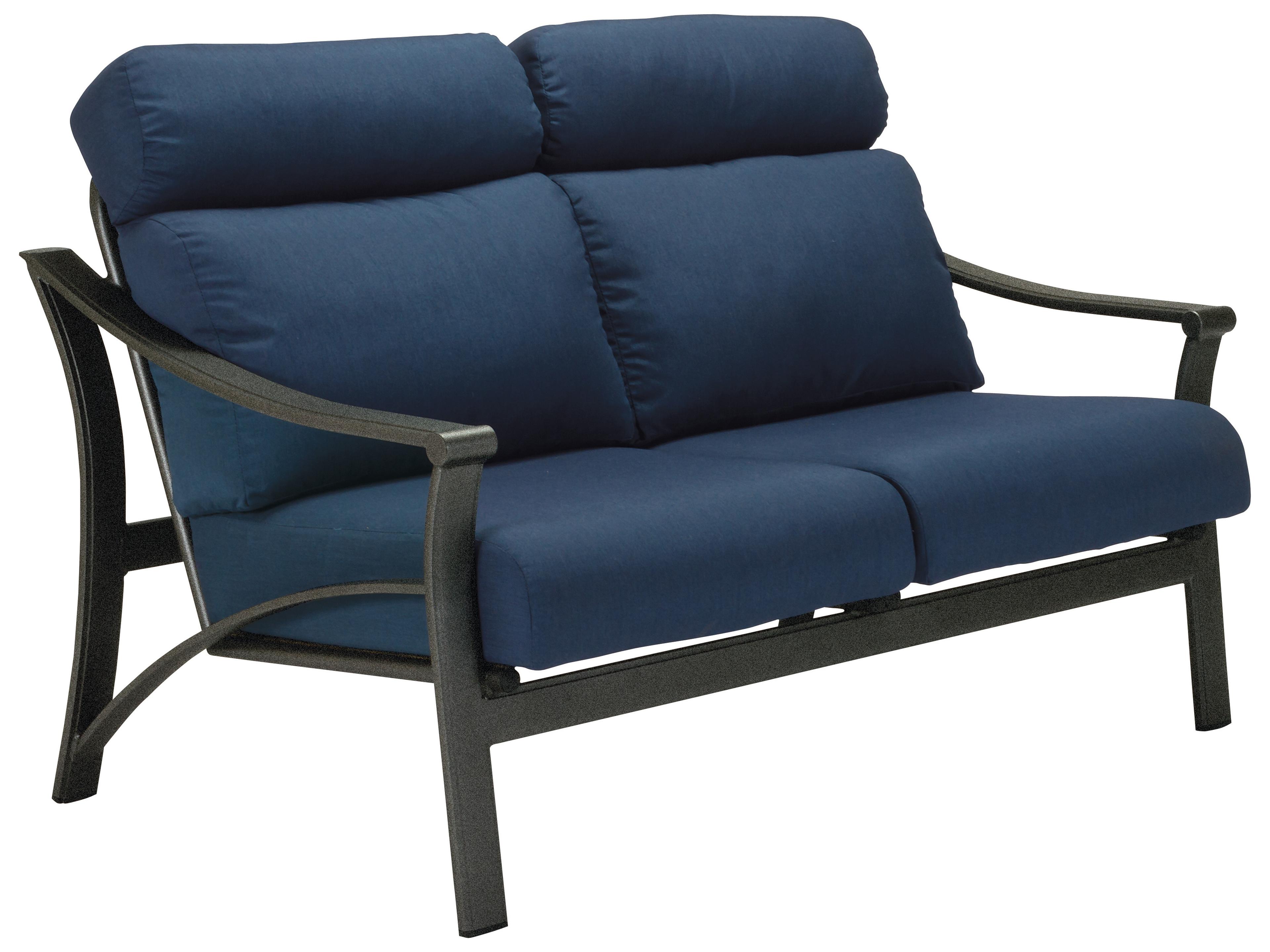 Corsica Cushion Aluminum Outdoor Loveseat