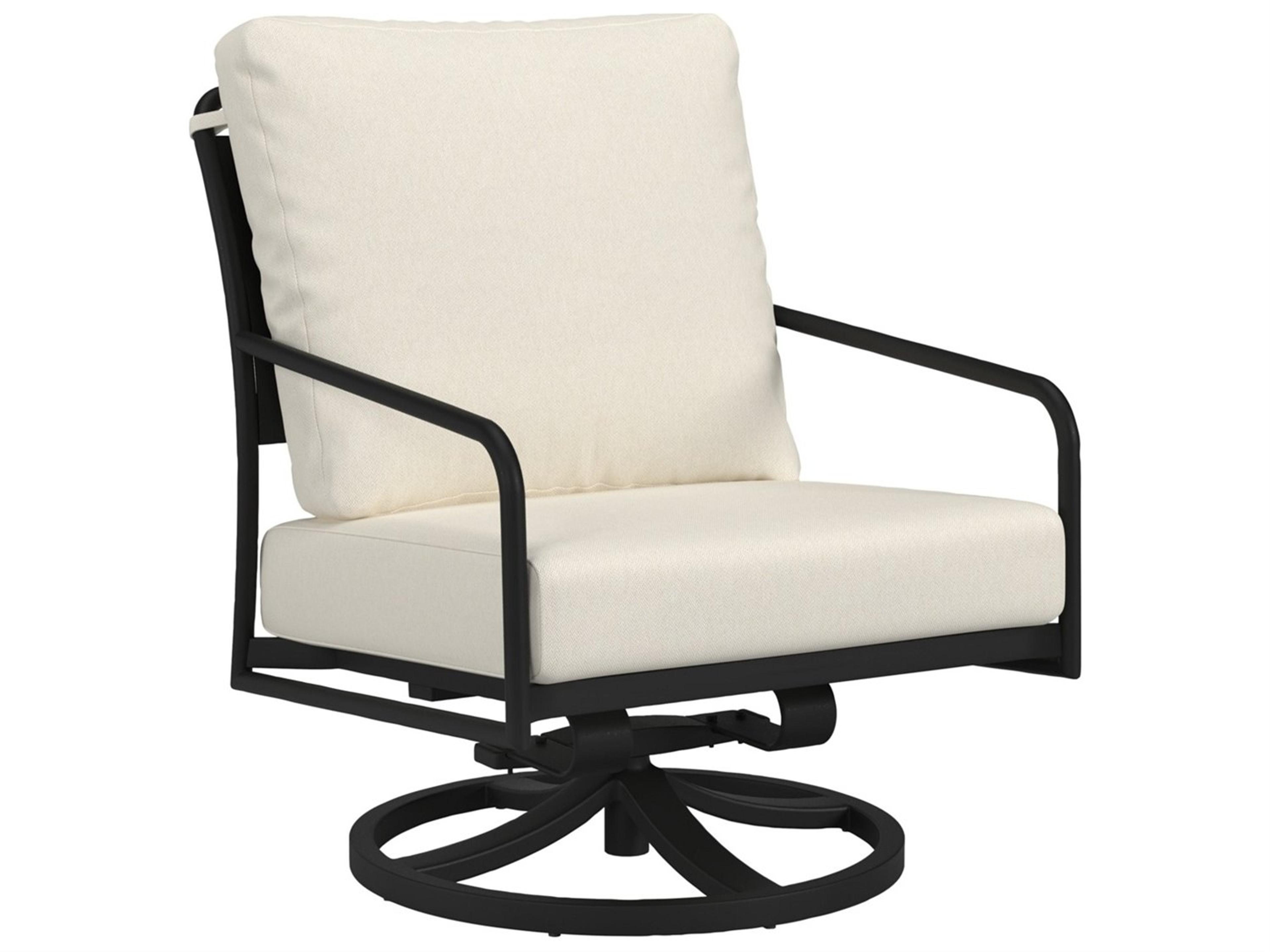 Kahana Solid Back Cushion Swivel Action Lounger