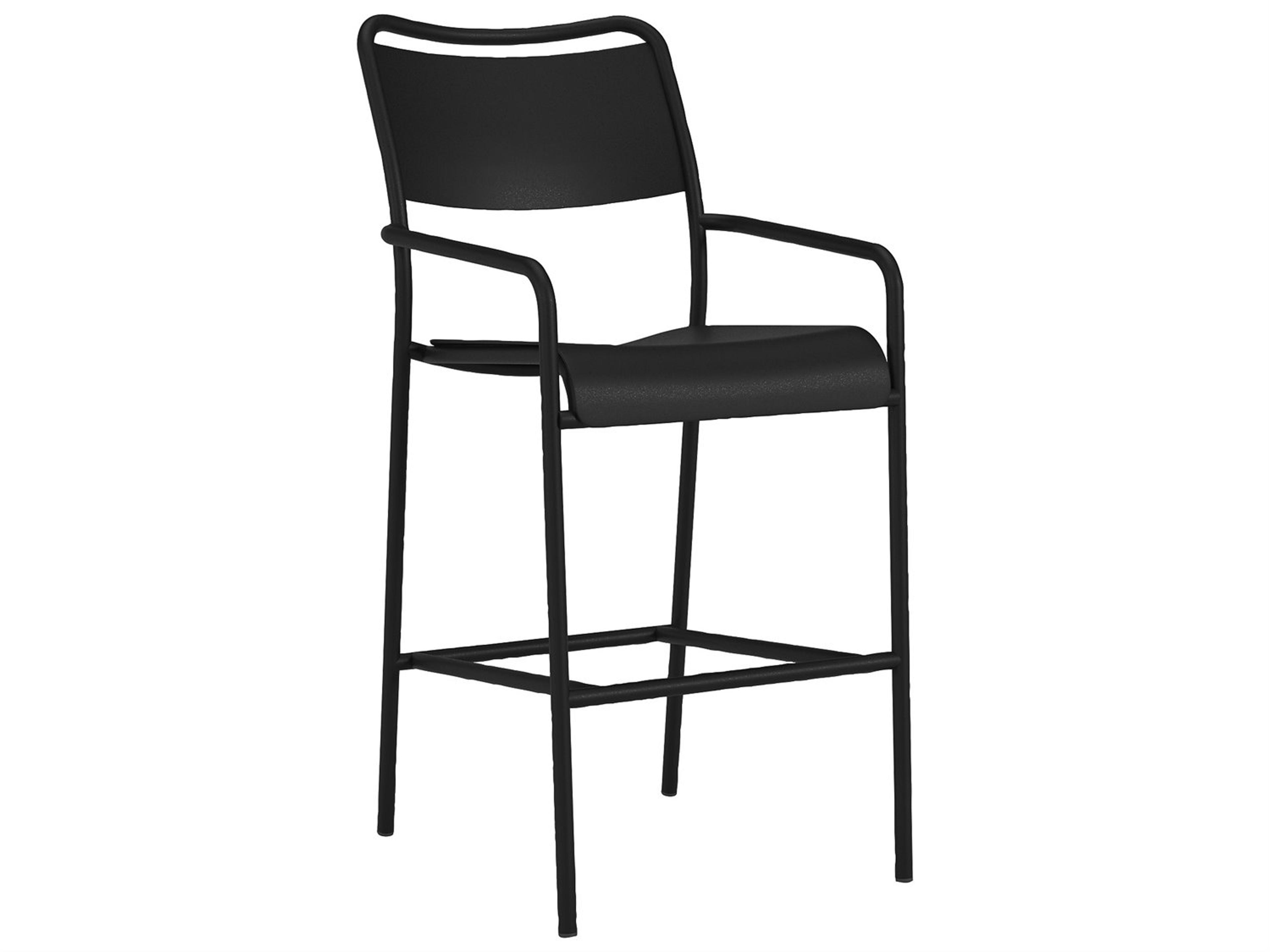Kahana Solid Back Stationary Bar Stool