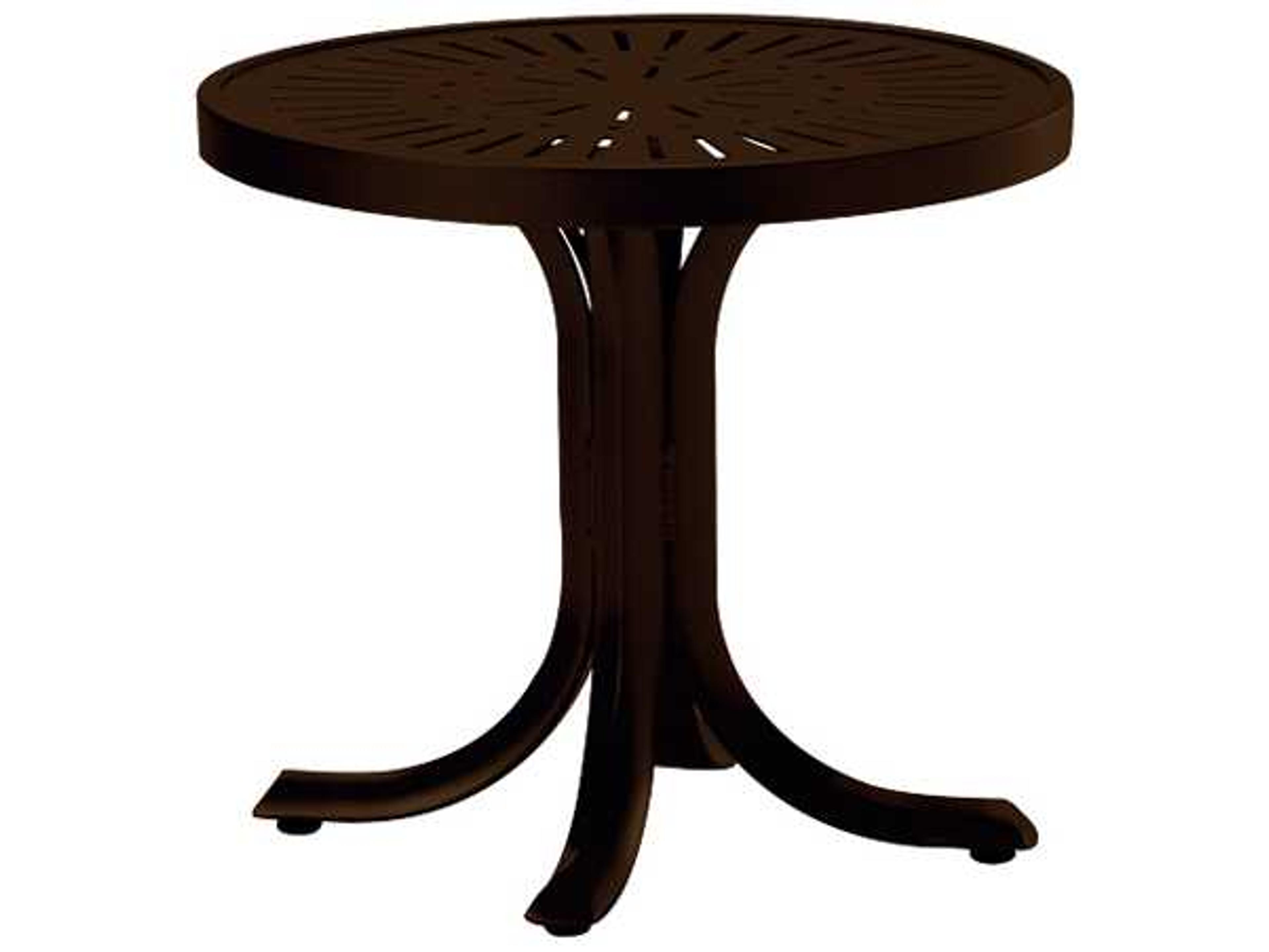 La Stratta Aluminum Round Tea Table