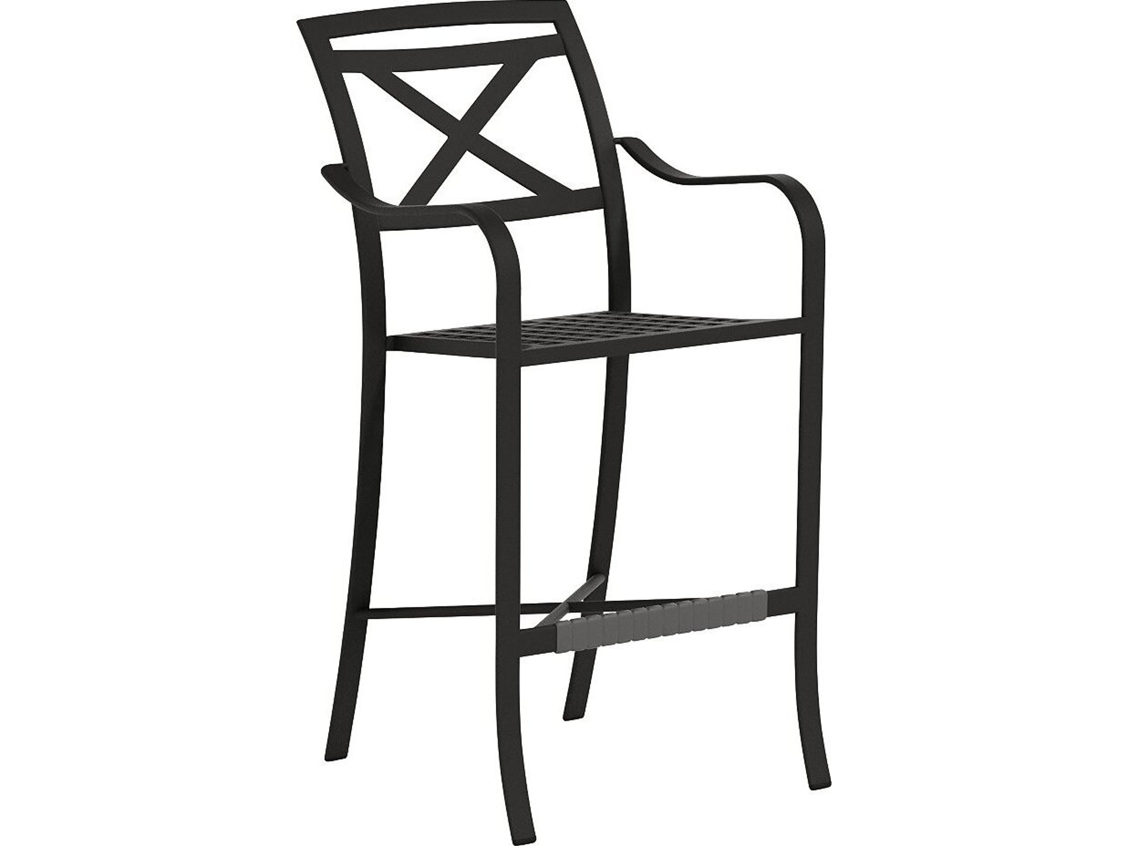 Catalina Cast Aluminum Bar Stool X Back