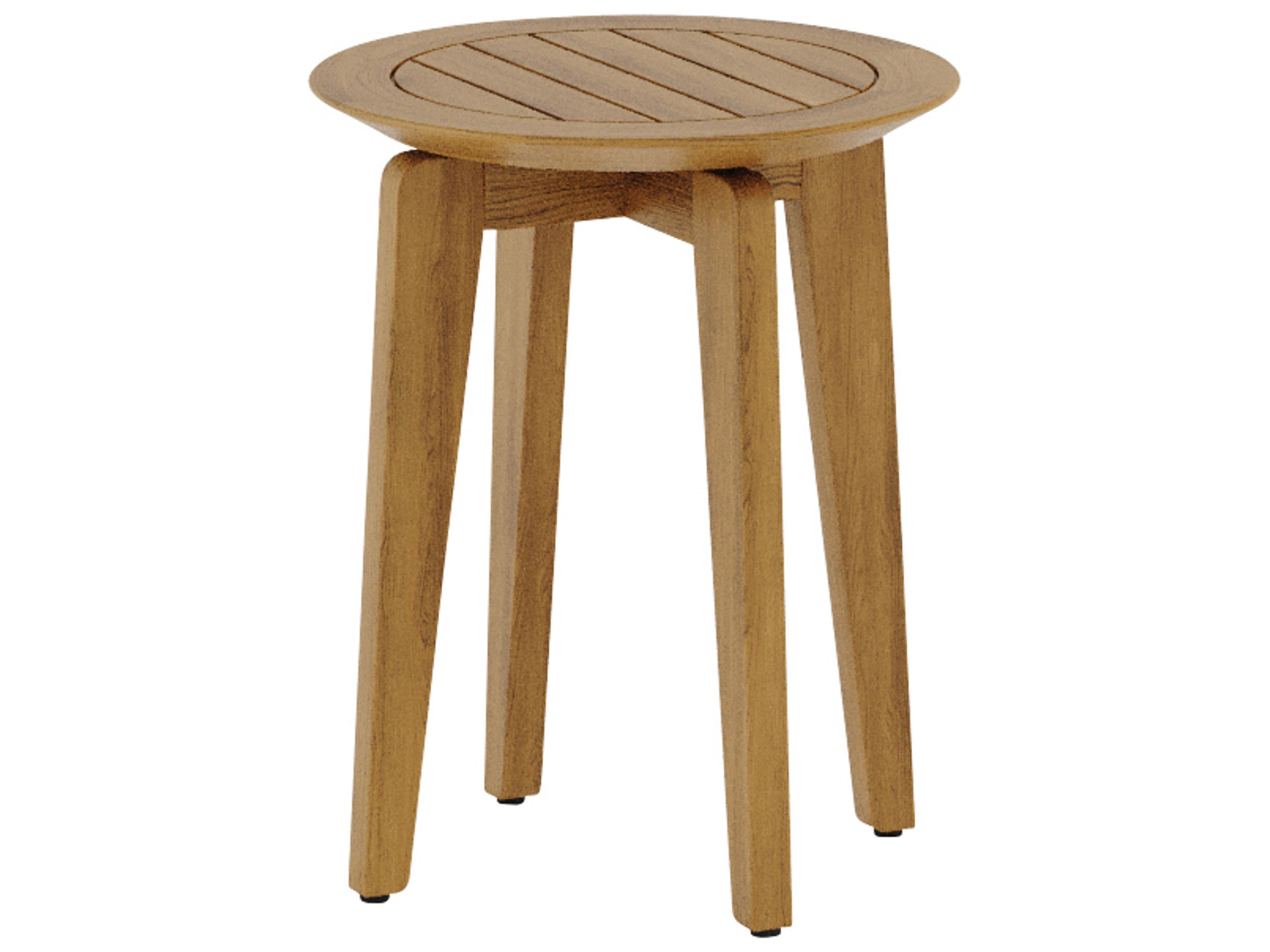 Teak Diameter Round Side Table