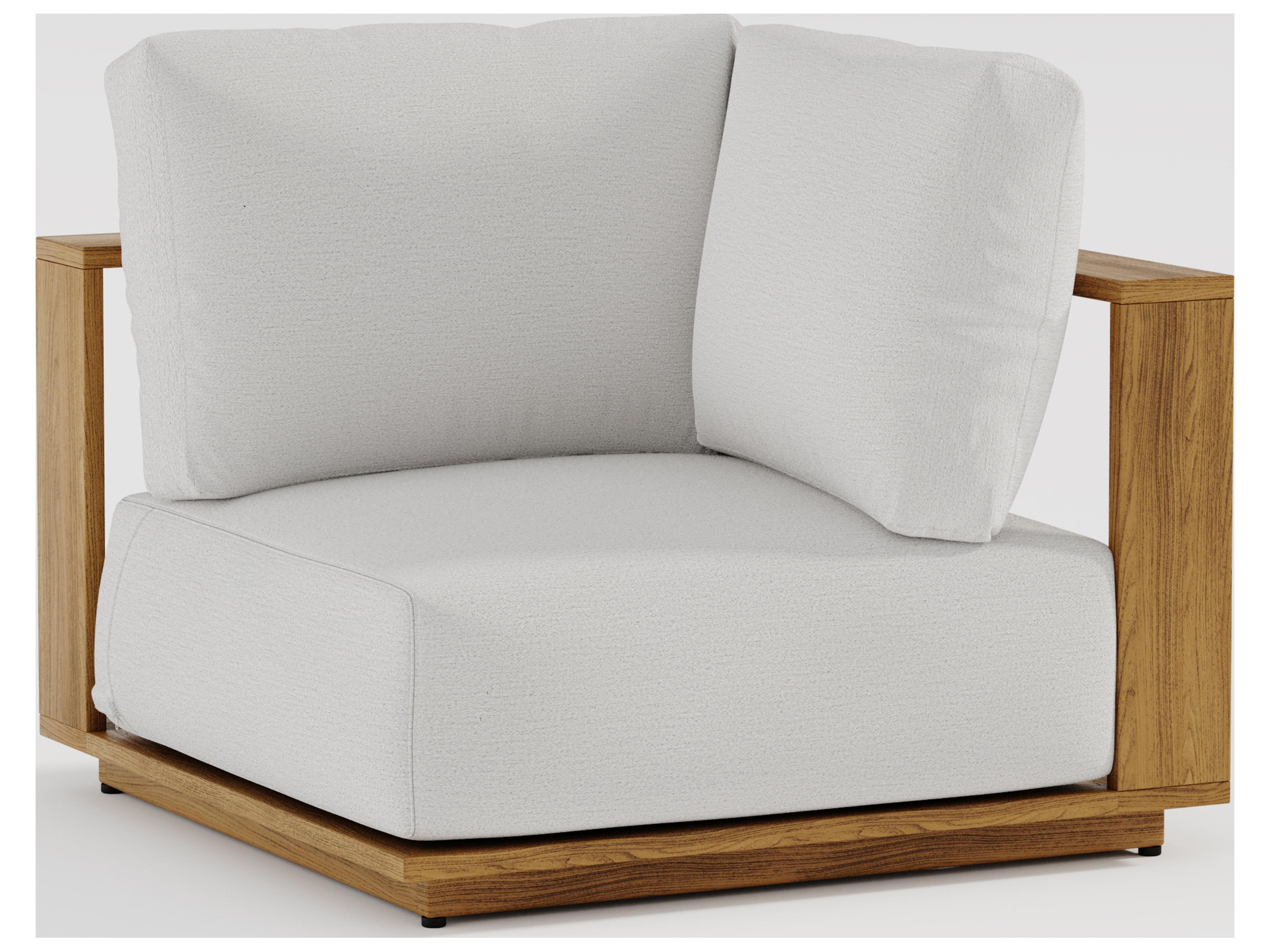 Teak Cushion Arlo Square Corner Lounge Chair