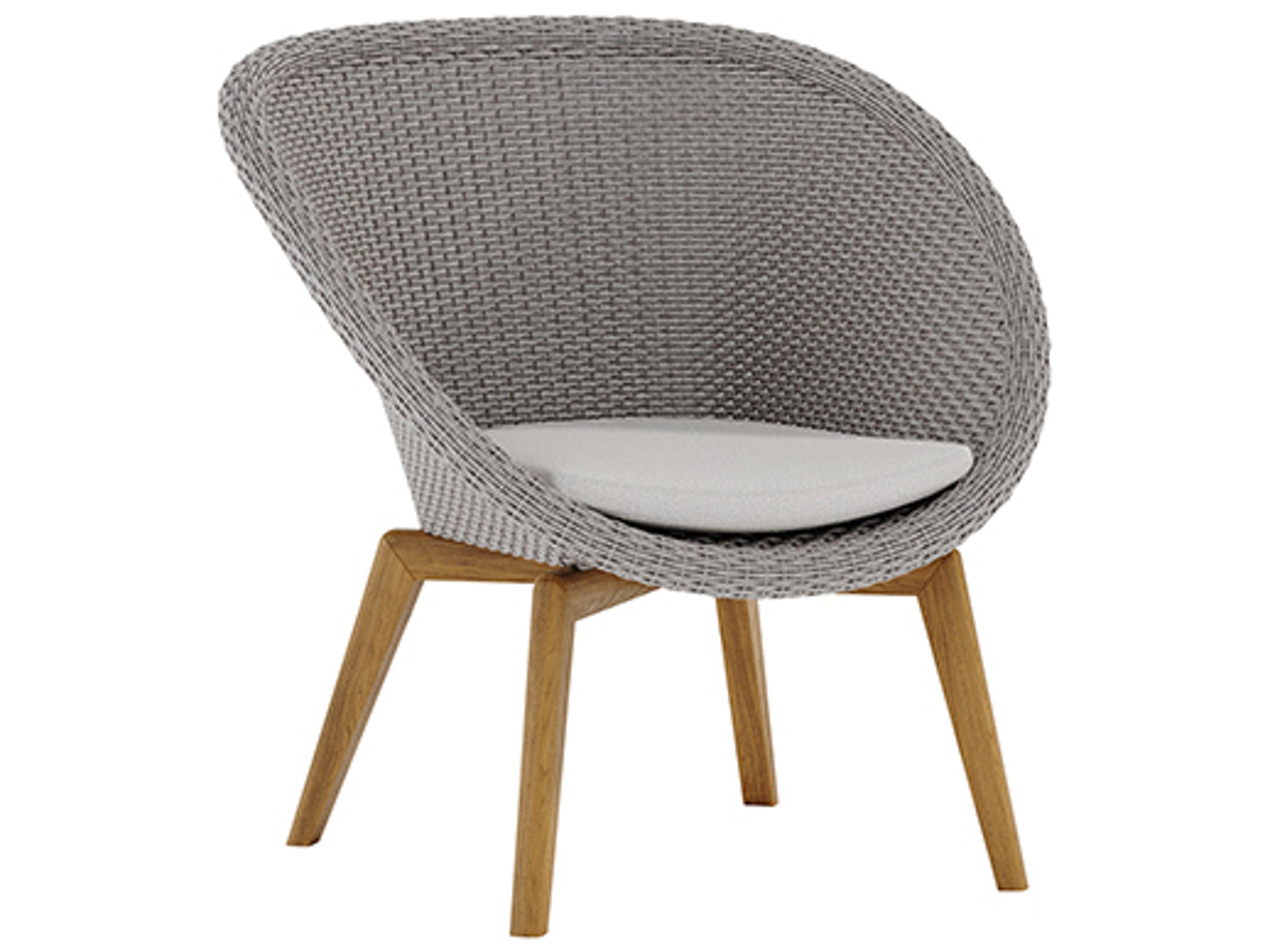 Nico Rope Teak Lounge Chair with Cushion