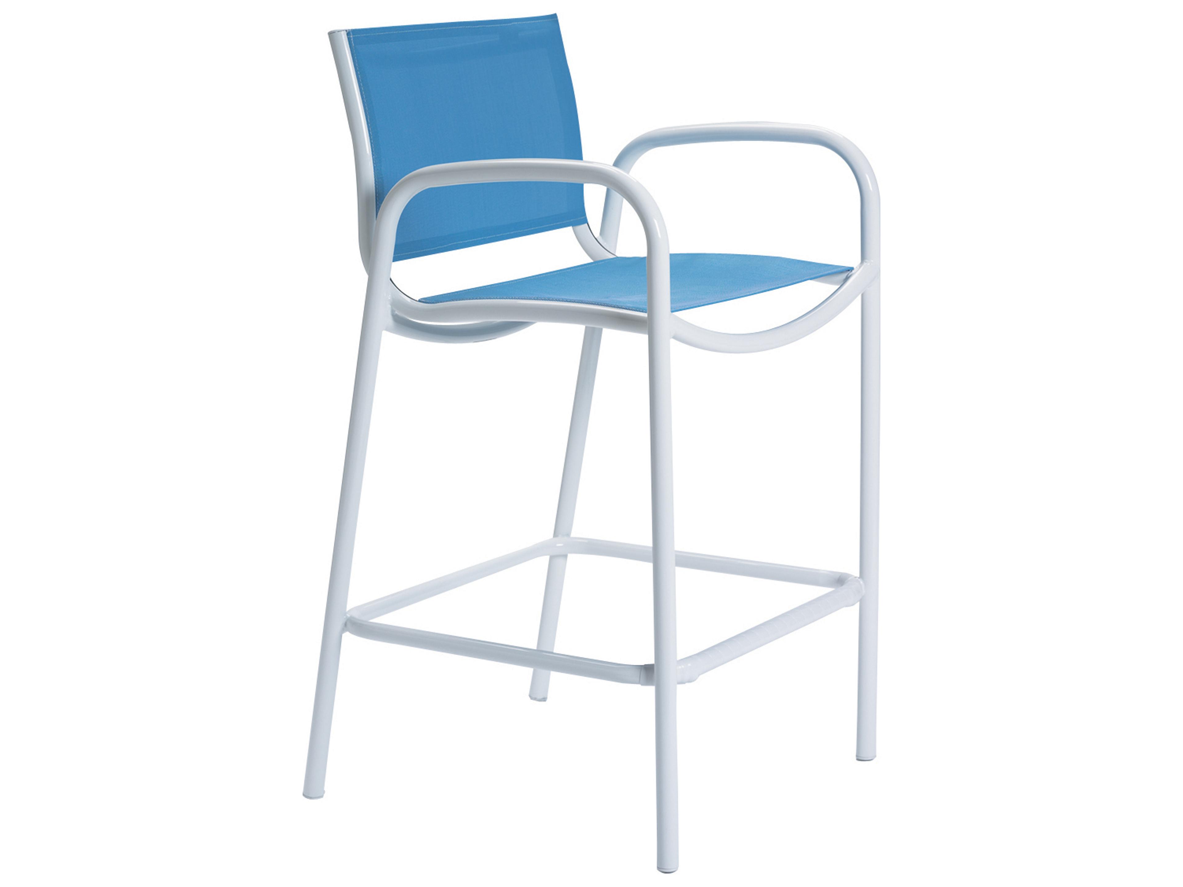 Millennia Relaxed Sling Aluminum Outdoor Patio Bar Stool