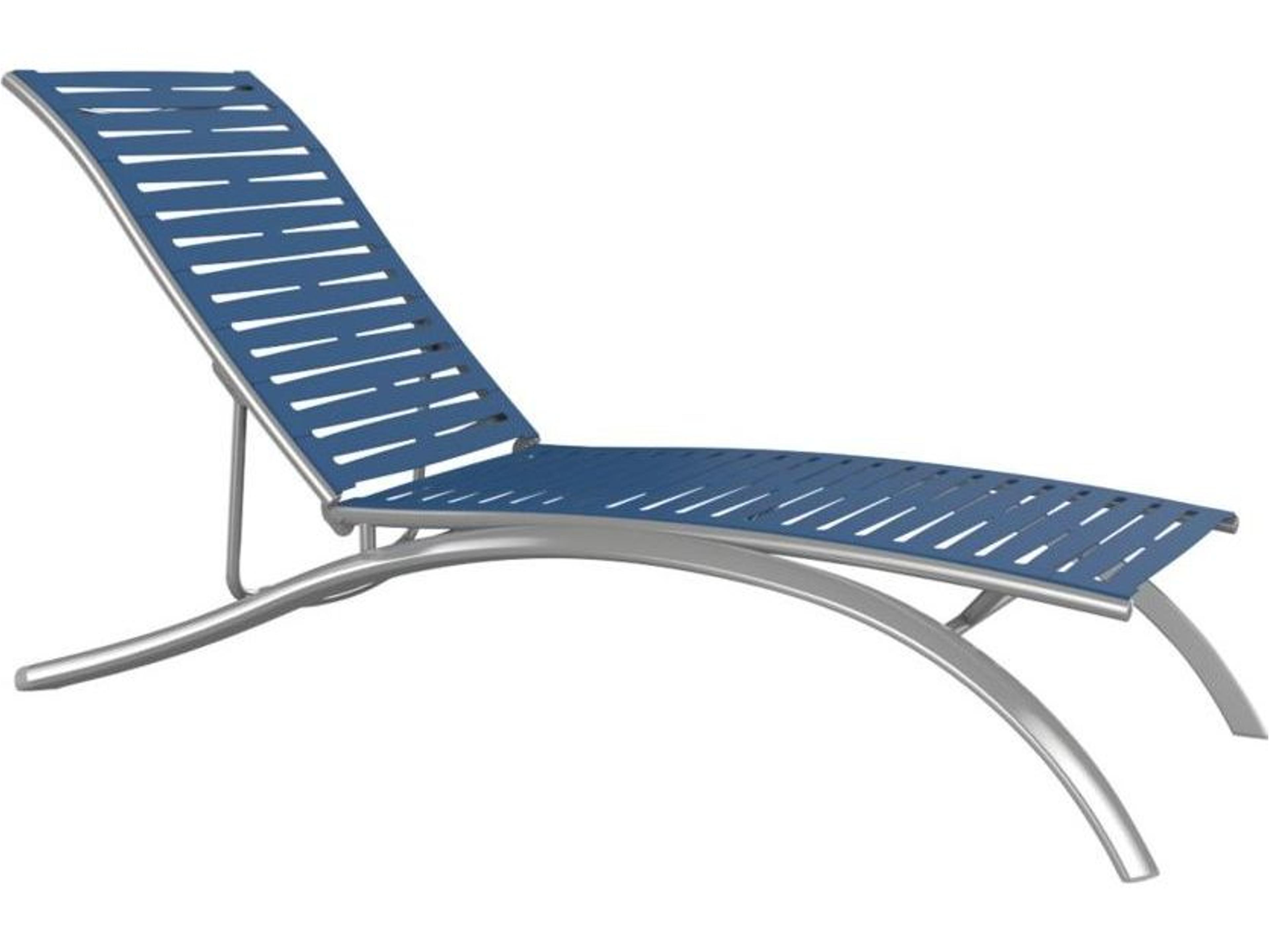 South Beach Elite Ribbon Aluminum Patio Chaise Lounge
