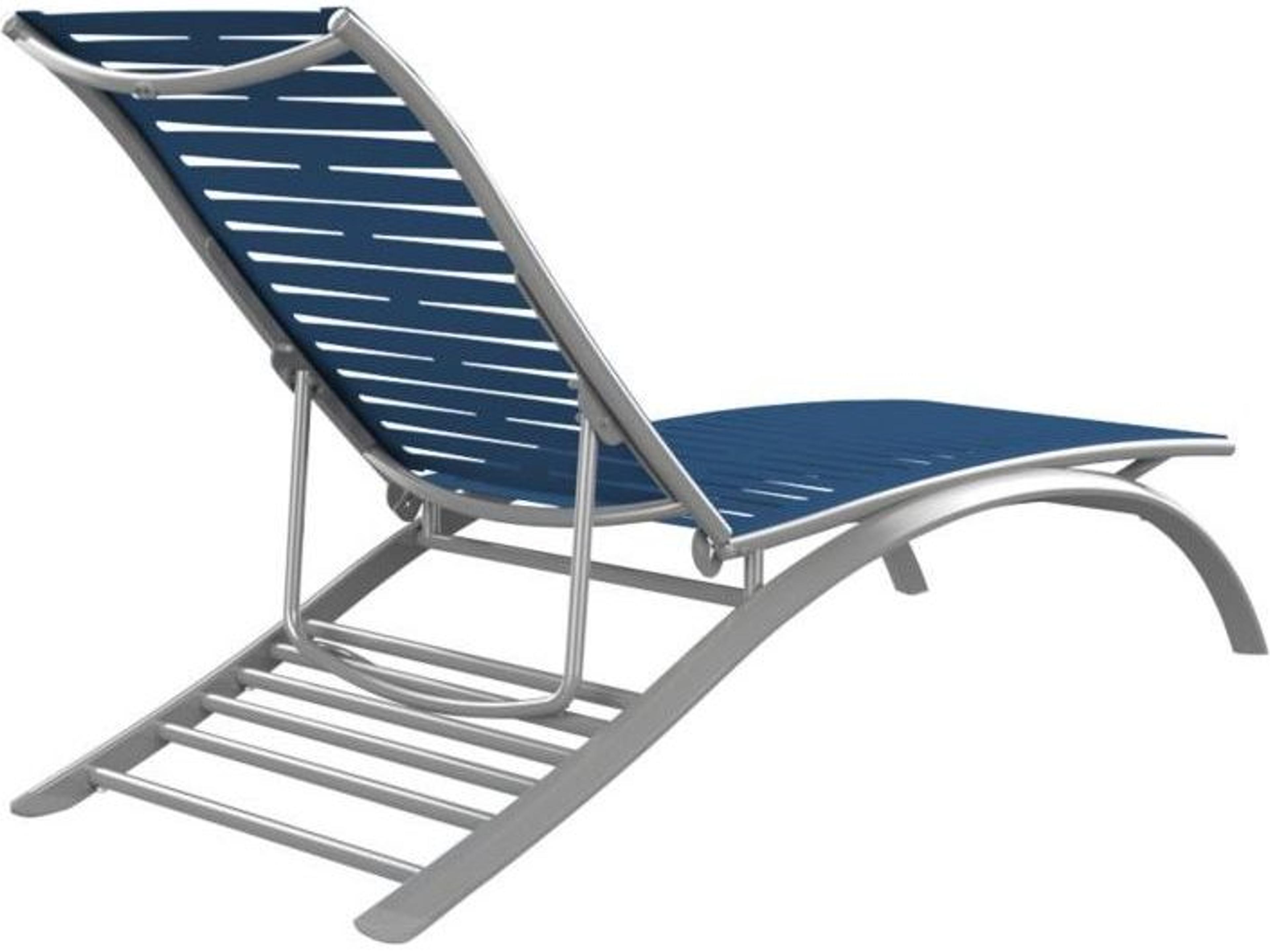 Tropitone South Beach Elite Ribbon Aluminum Patio Chaise Lounge