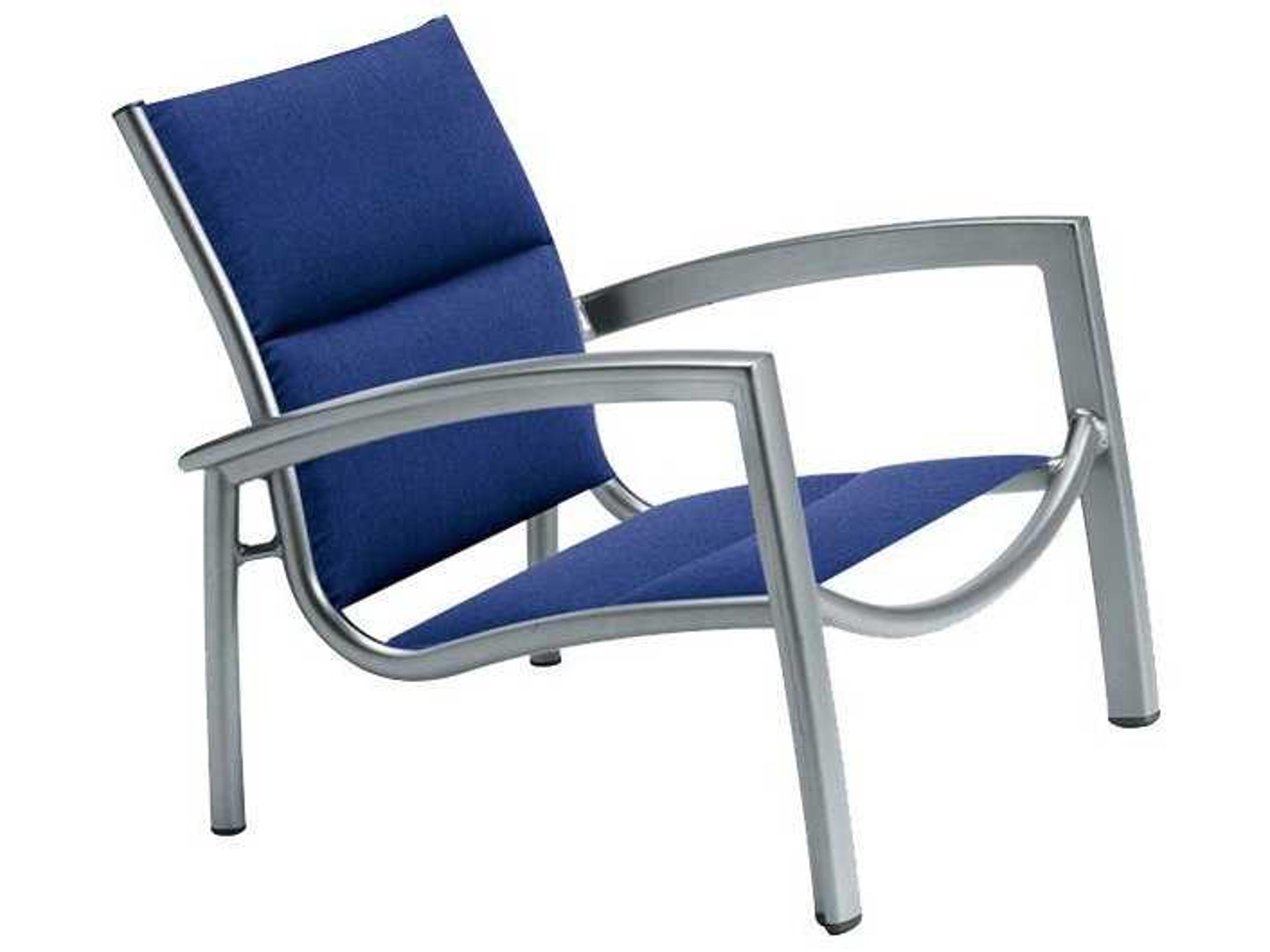 South Beach Padded Sling Aluminum Spa Patio Lounge Chair