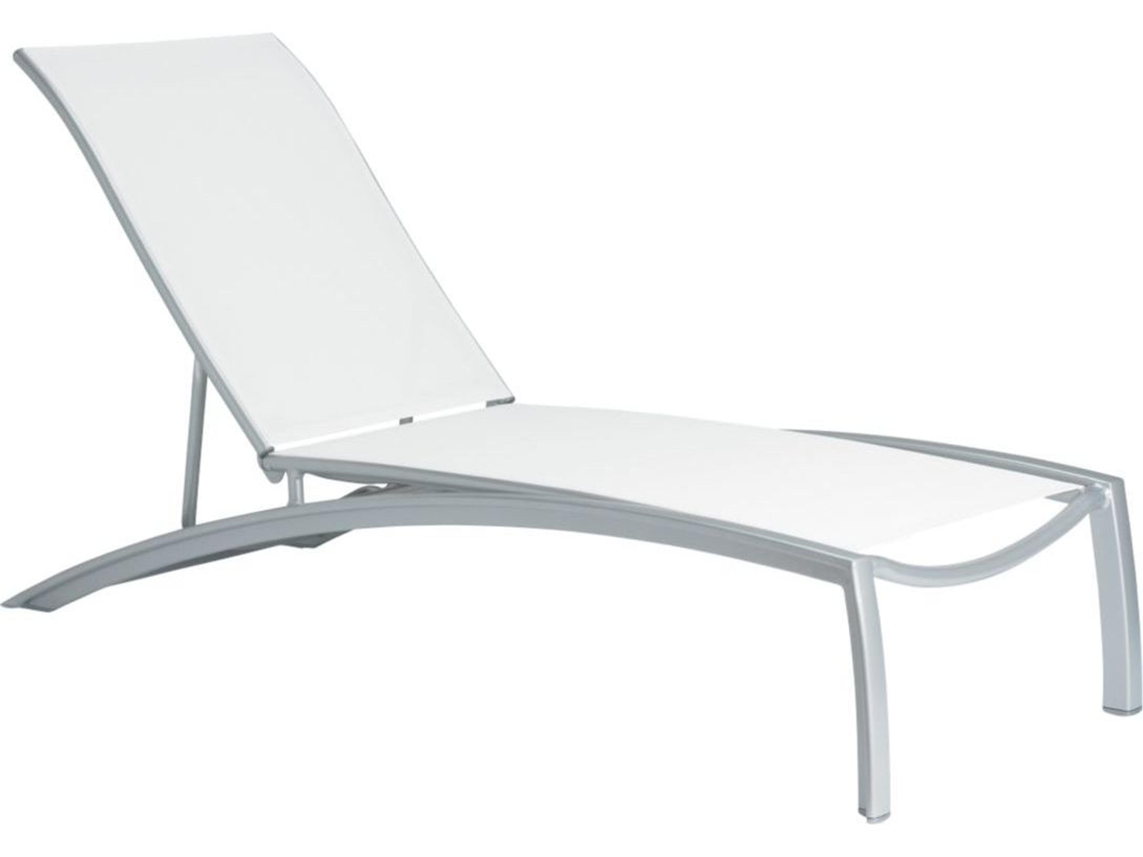 South Beach Relaxed Sling Aluminum Outdoor Chaise Lounge