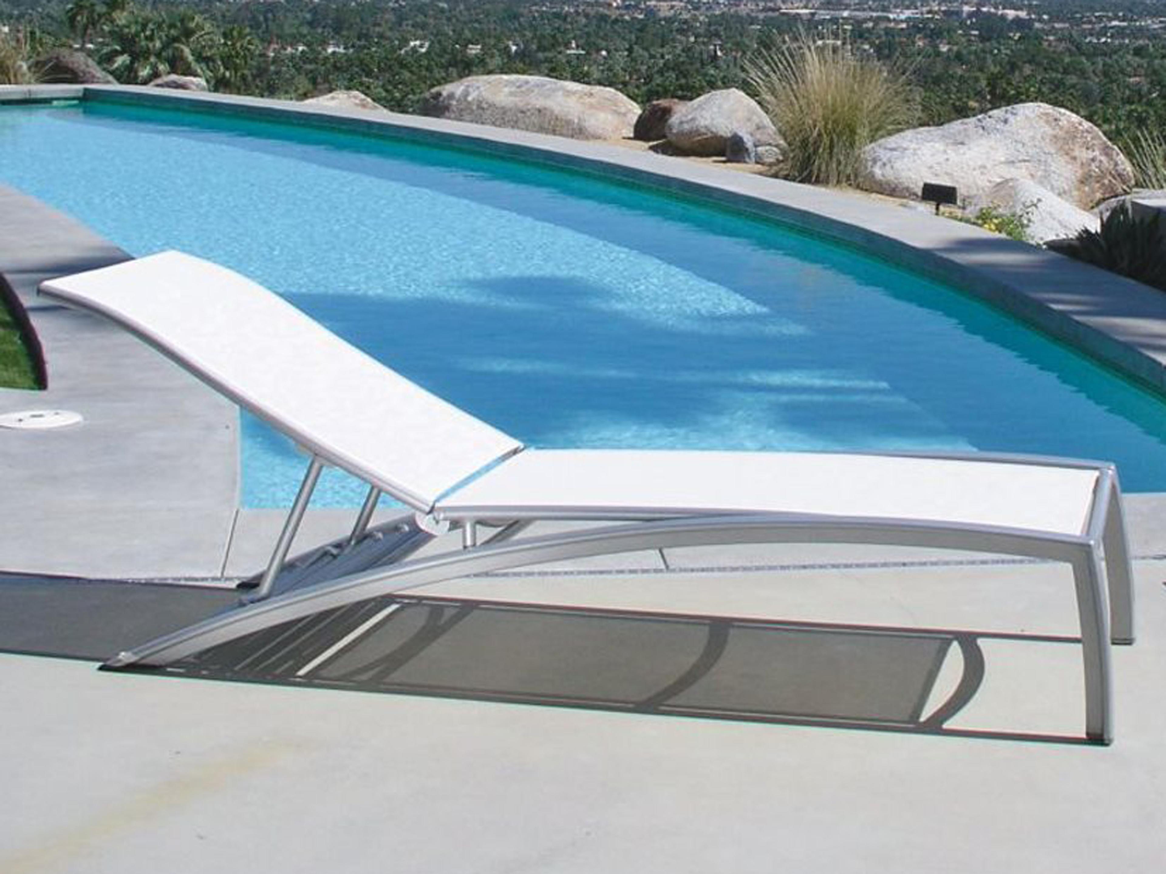 Tropitone South Beach Relaxed Sling Aluminum Outdoor Chaise Lounge