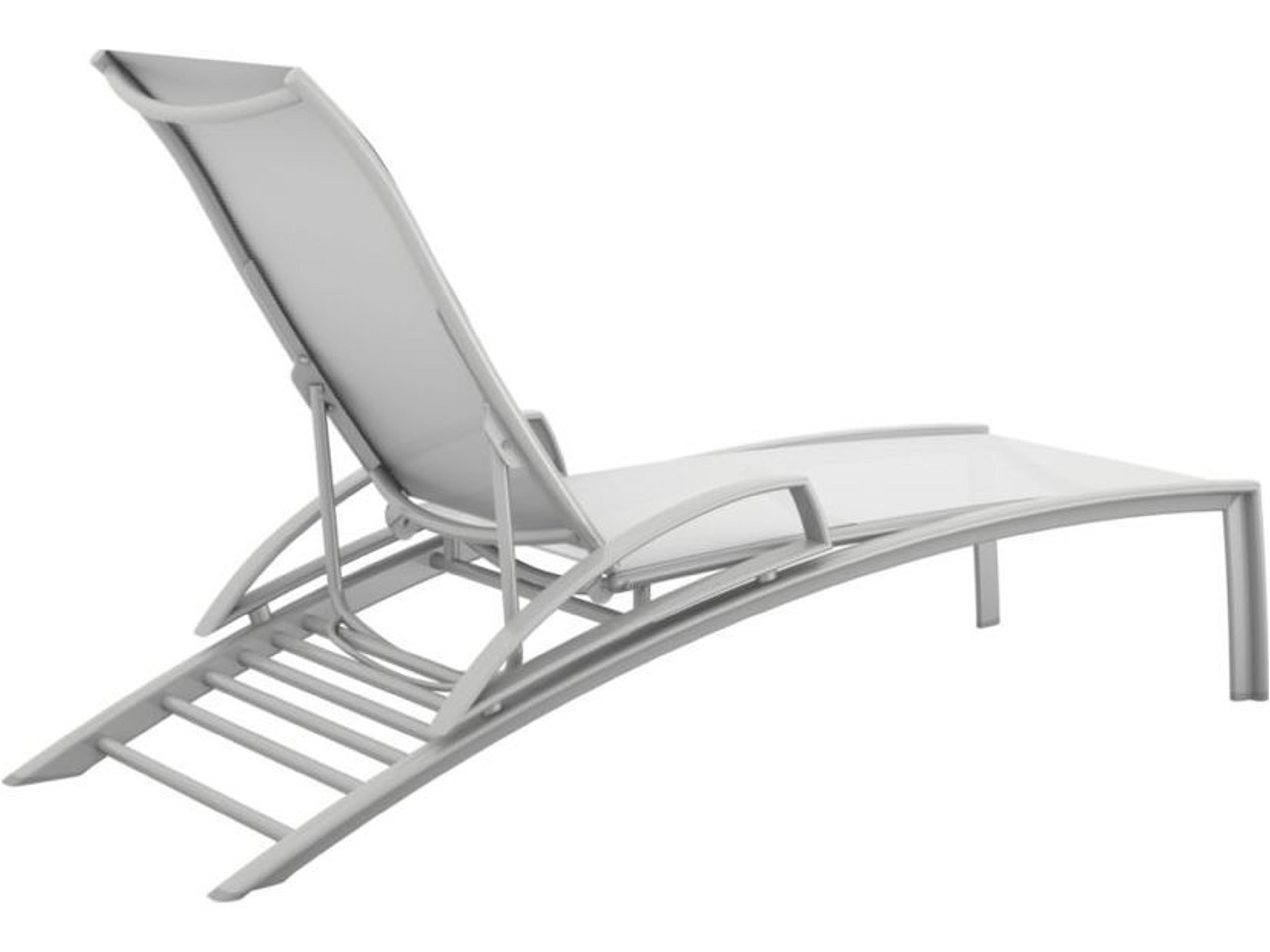 Tropitone South Beach Relaxed Sling Aluminum Patio Chaise Lounge