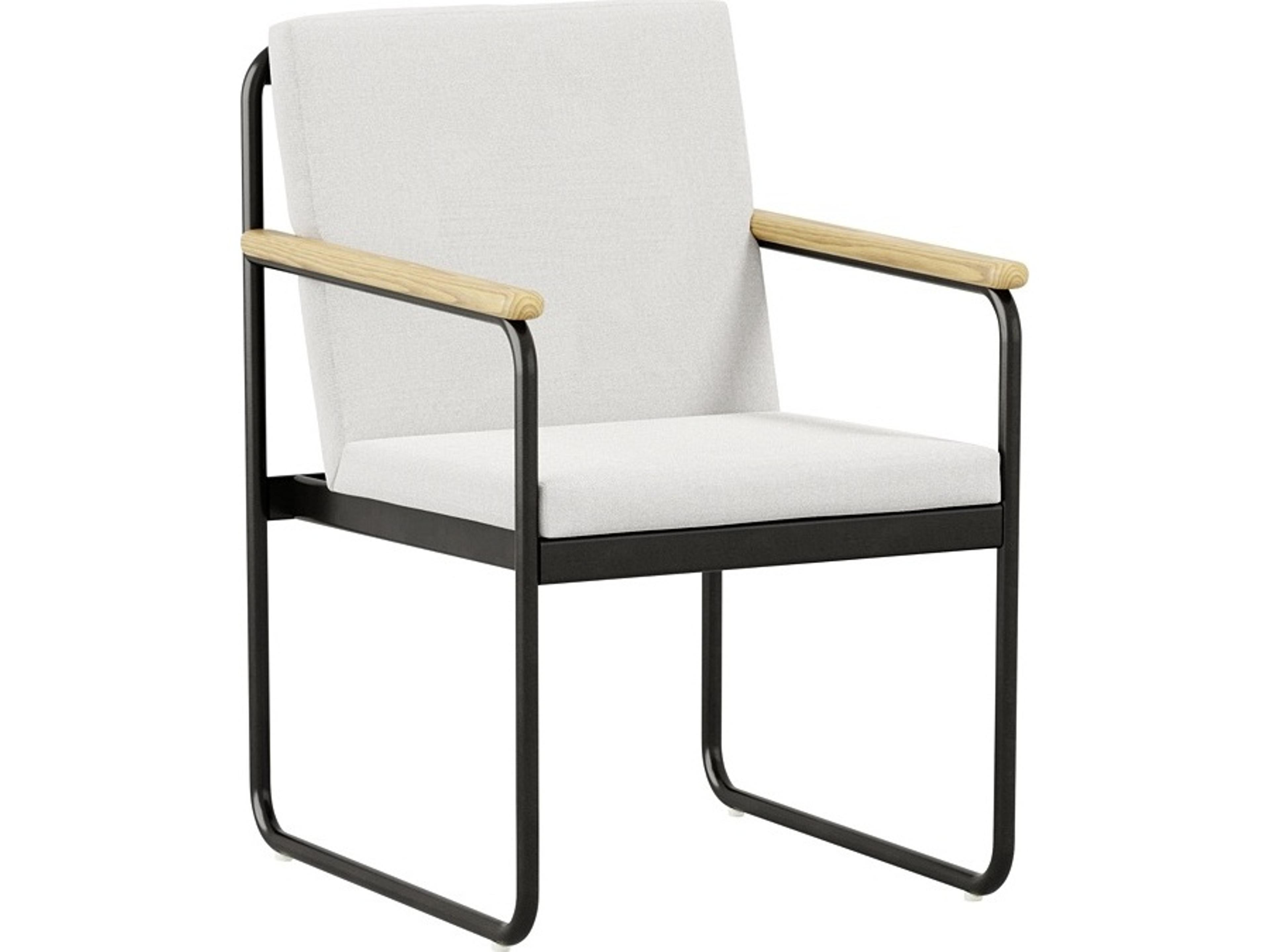 Stratton Cushion Aluminum Dining Arm Chair