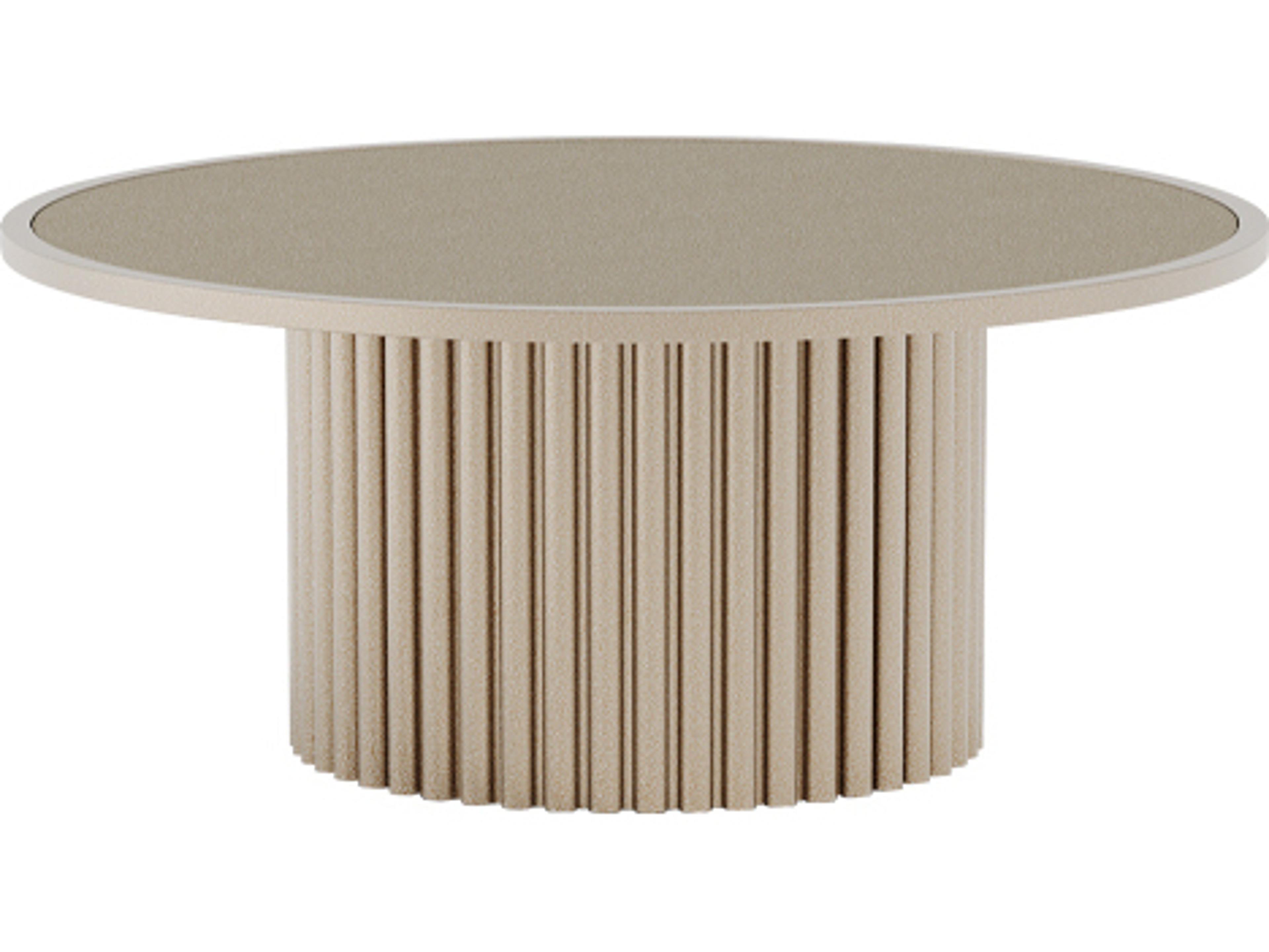 Milo Aluminum Round Coffee Table