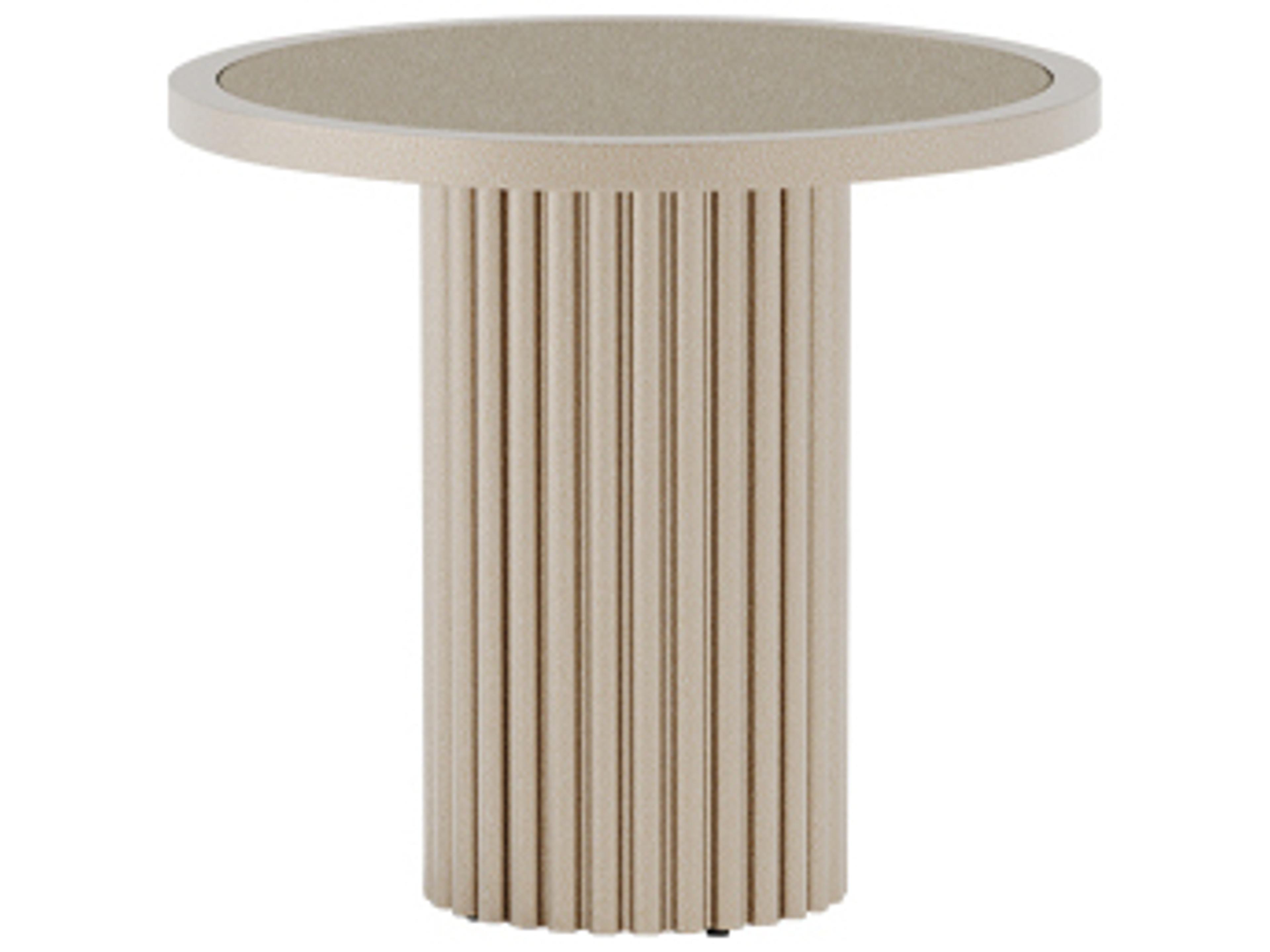 Milo Aluminum Round End Table