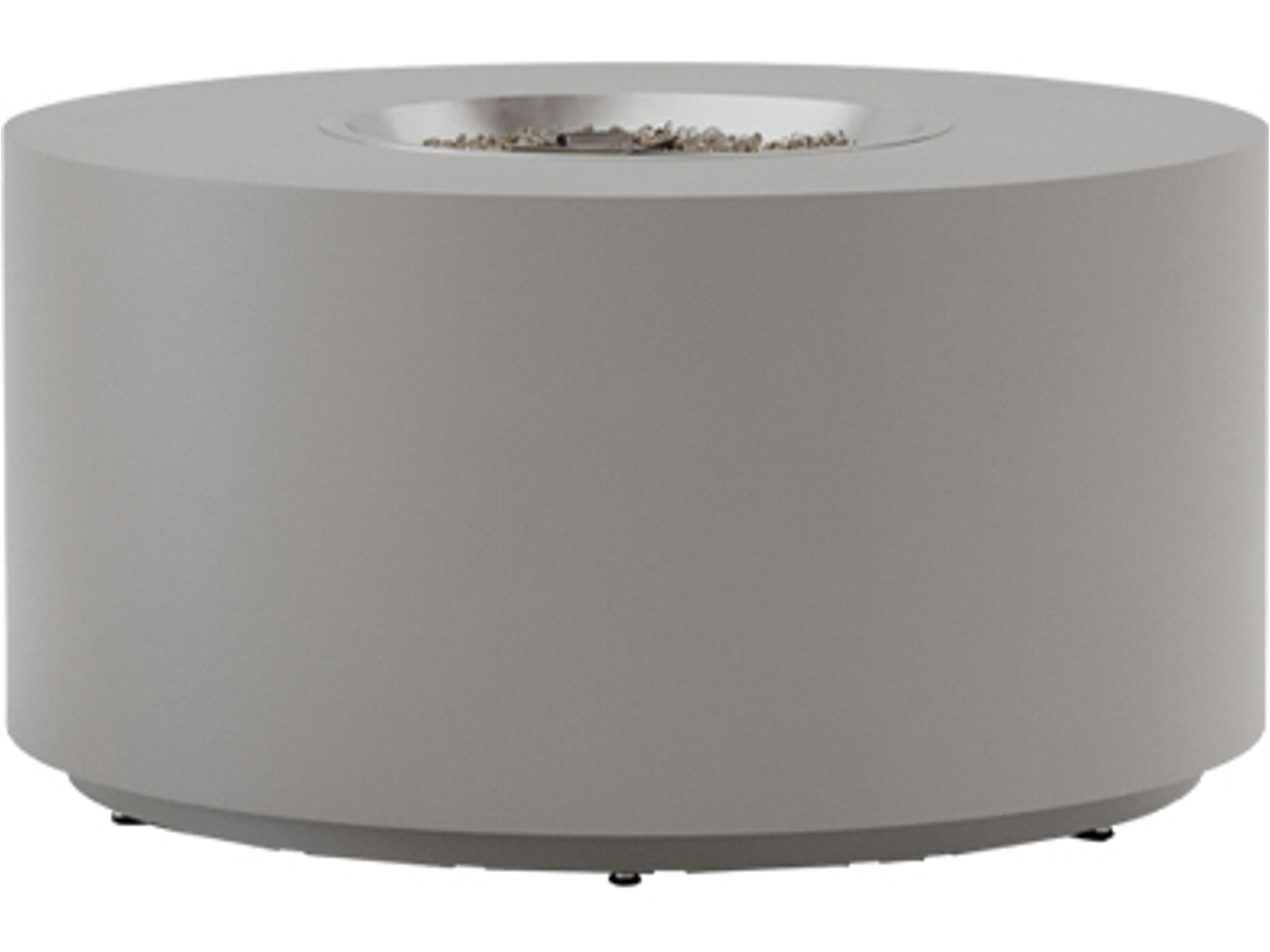 Huntington Aluminum Round Fire Pit Table