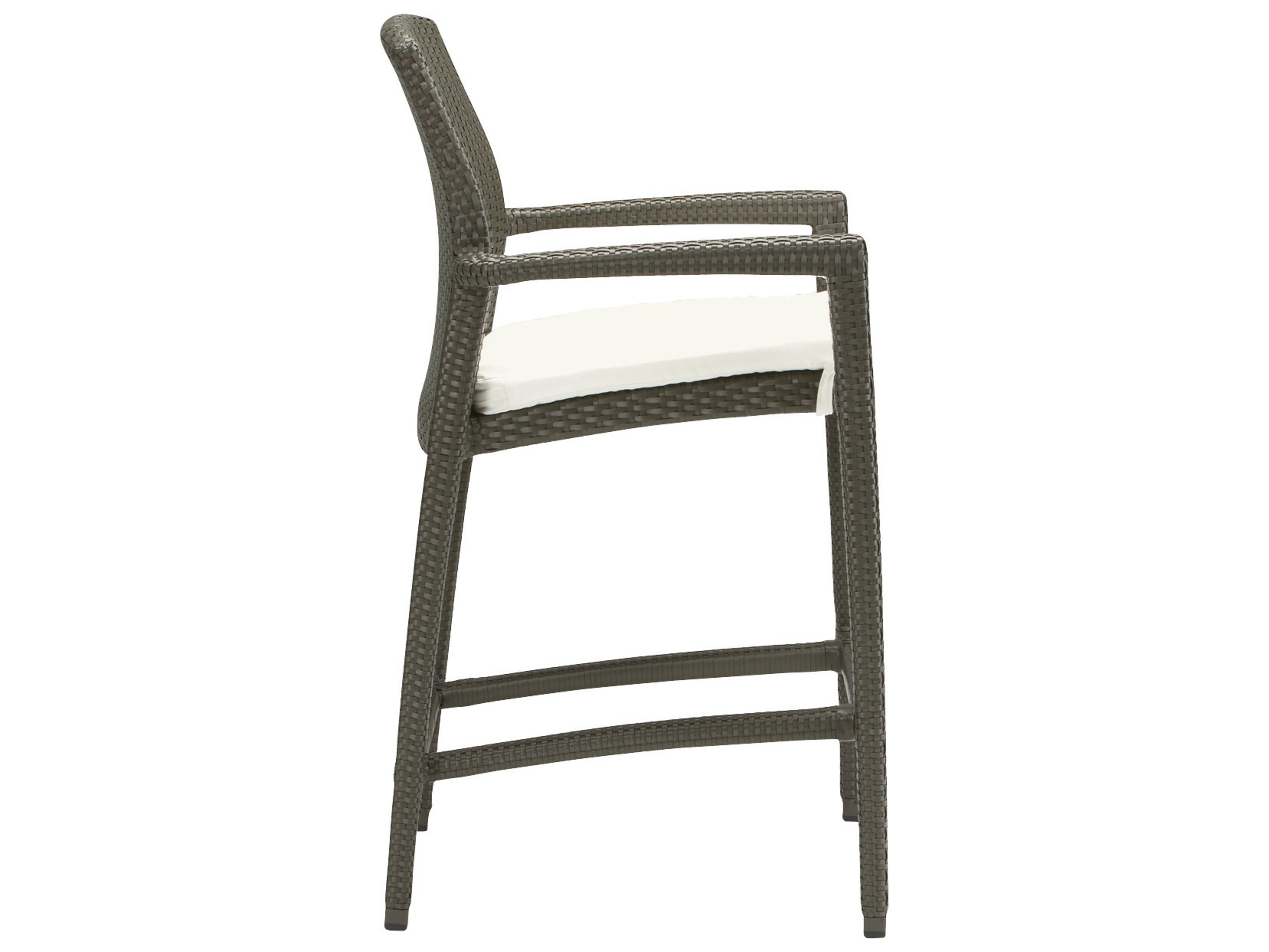 Tropitone Evo Woven Cushion Outdoor Patio Bar Stool