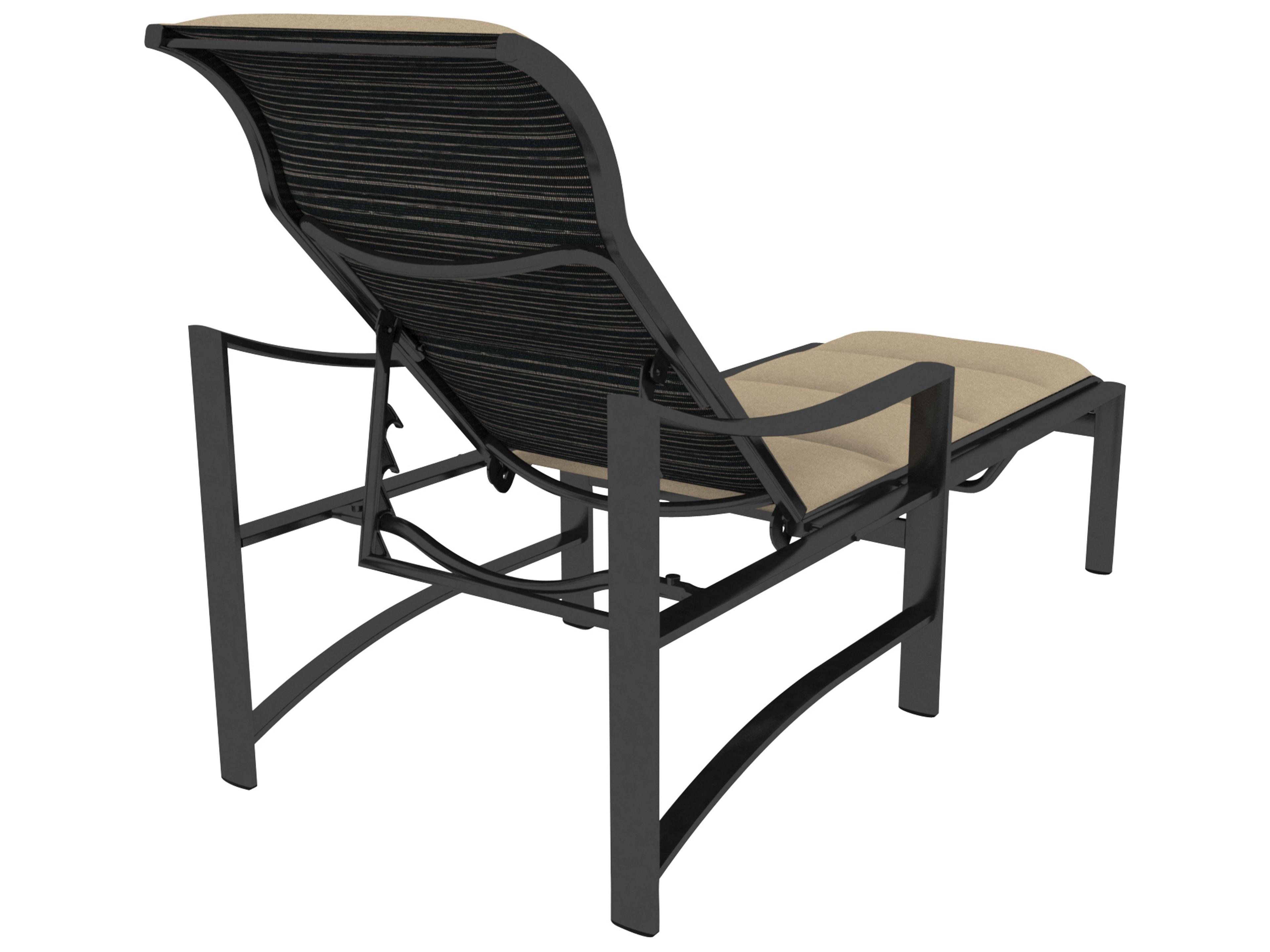 Tropitone Kenzo Padded Sling Aluminum Outdoor Chaise Lounge