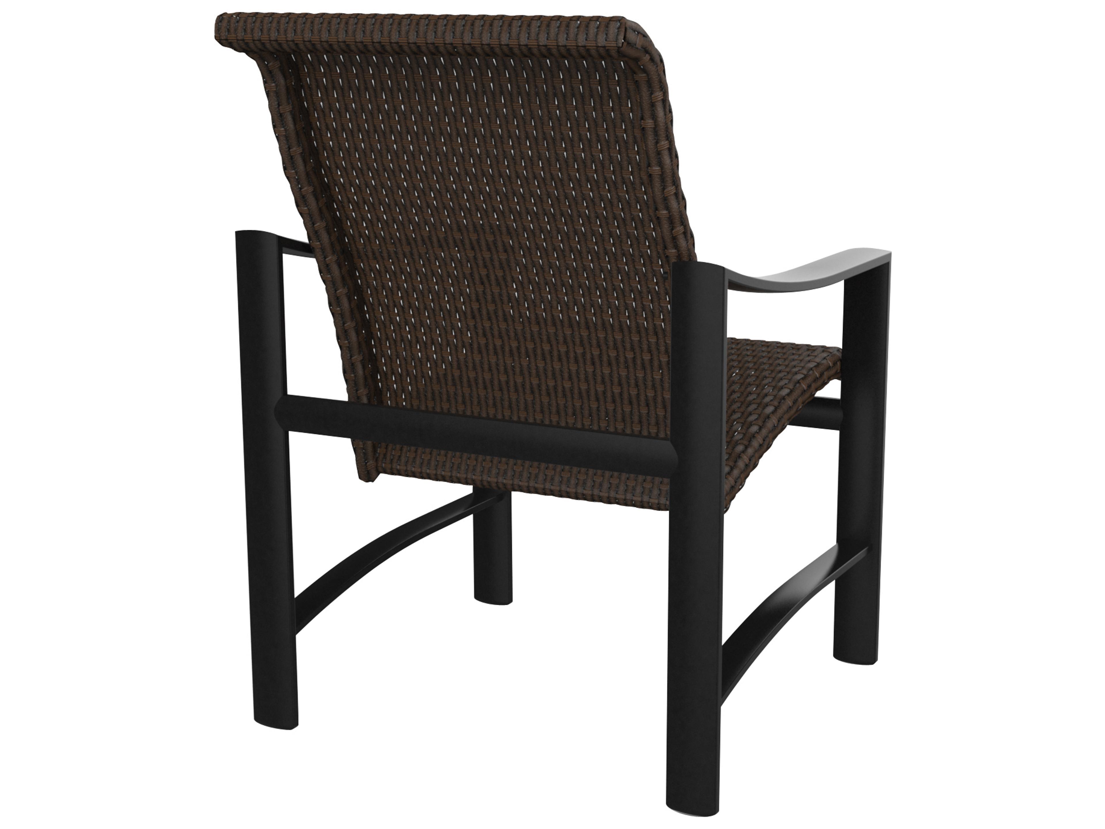 Tropitone Kenzo Woven Aluminum Wicker Patio Dining Chair