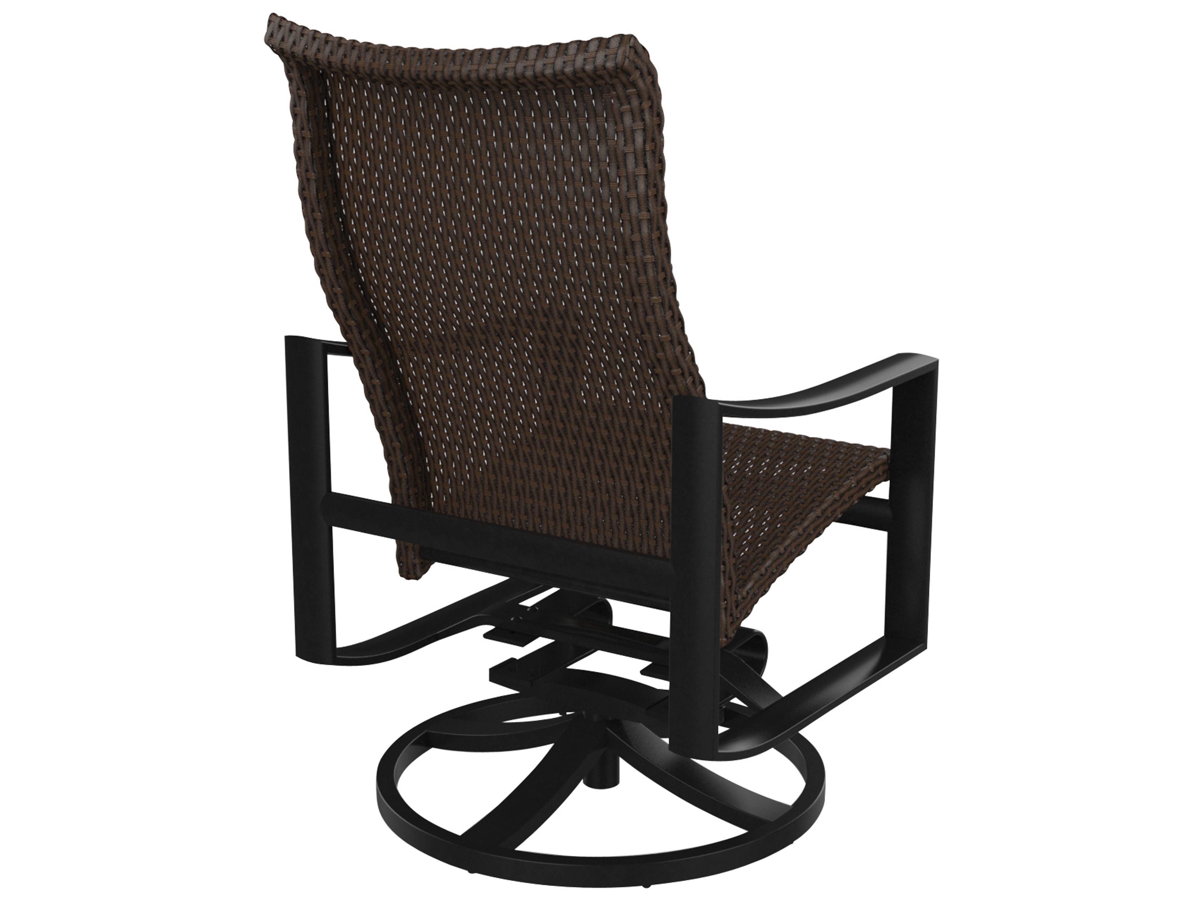 Tropitone Kenzo Woven Aluminum Wicker Outdoor Patio Dining Chair